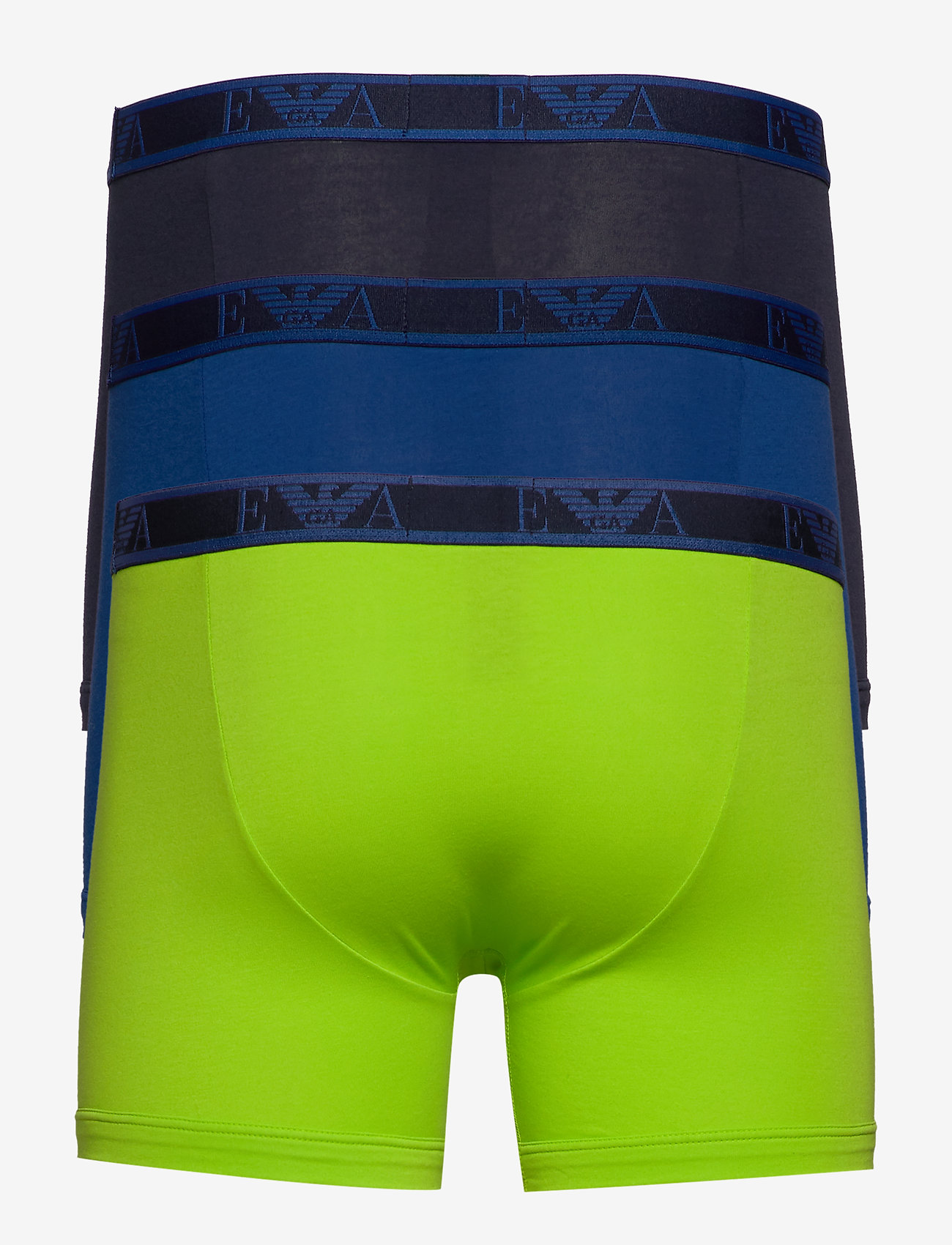 Emporio Armani - MEN'S KNIT 3-PACK BOXER - lime/mar./blu reale - 1