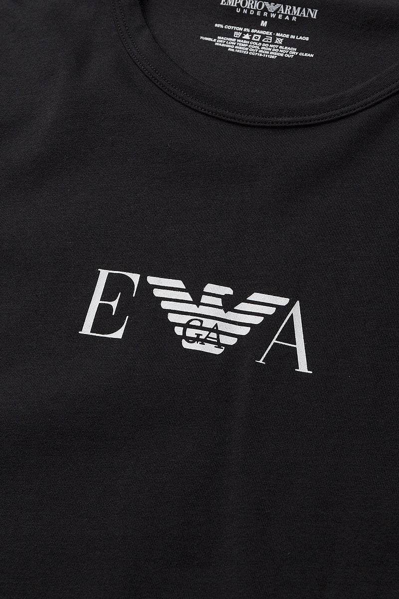 Emporio Armani - MENS KNIT 2PACK T-SH - multipack t-shirts - nero/nero - 1