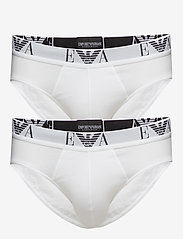 Emporio Armani - MENS KNIT 2PACK BRIE - multipack kalsonger - bianco/bianco - 0