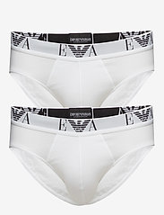 Emporio Armani - MENS KNIT 2PACK BRIE - zemākās cenas - bianco/bianco - 0