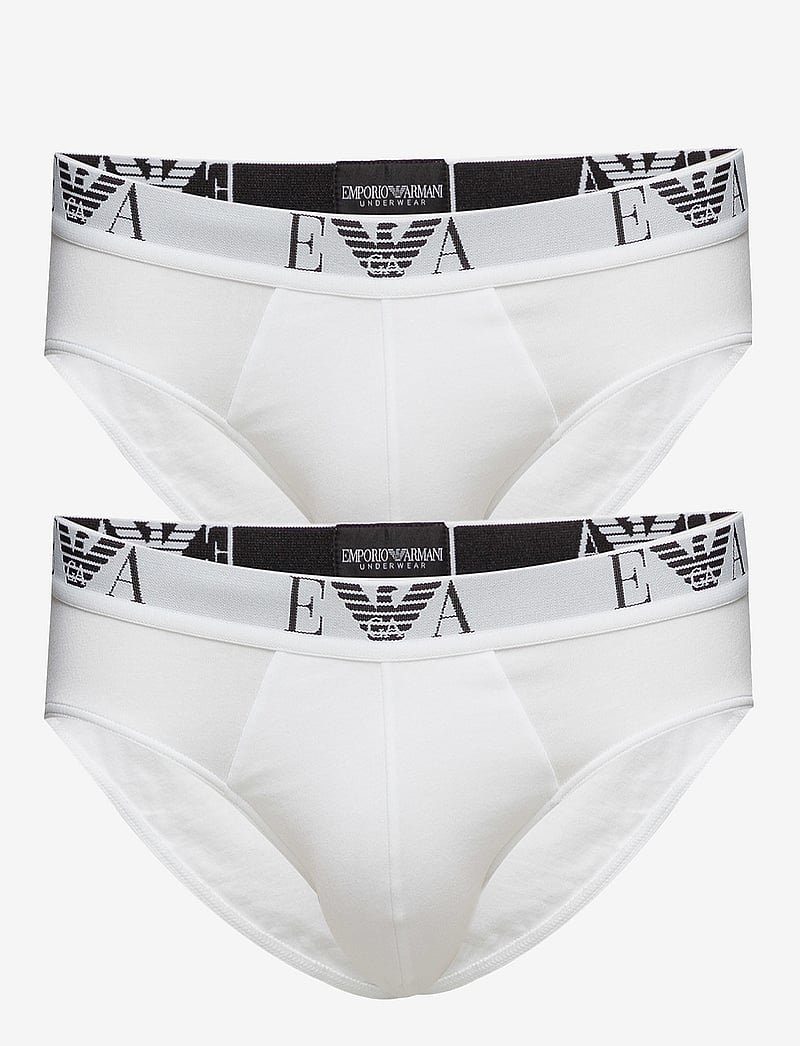 Emporio Armani - MENS KNIT 2PACK BRIE - multipack underpants - bianco/bianco - 0