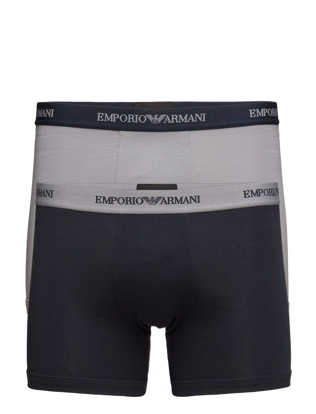 Emporio Armani MENS KNIT 2PACK BOXER - Deals - 13742 GRIGIO/MARINE / multi