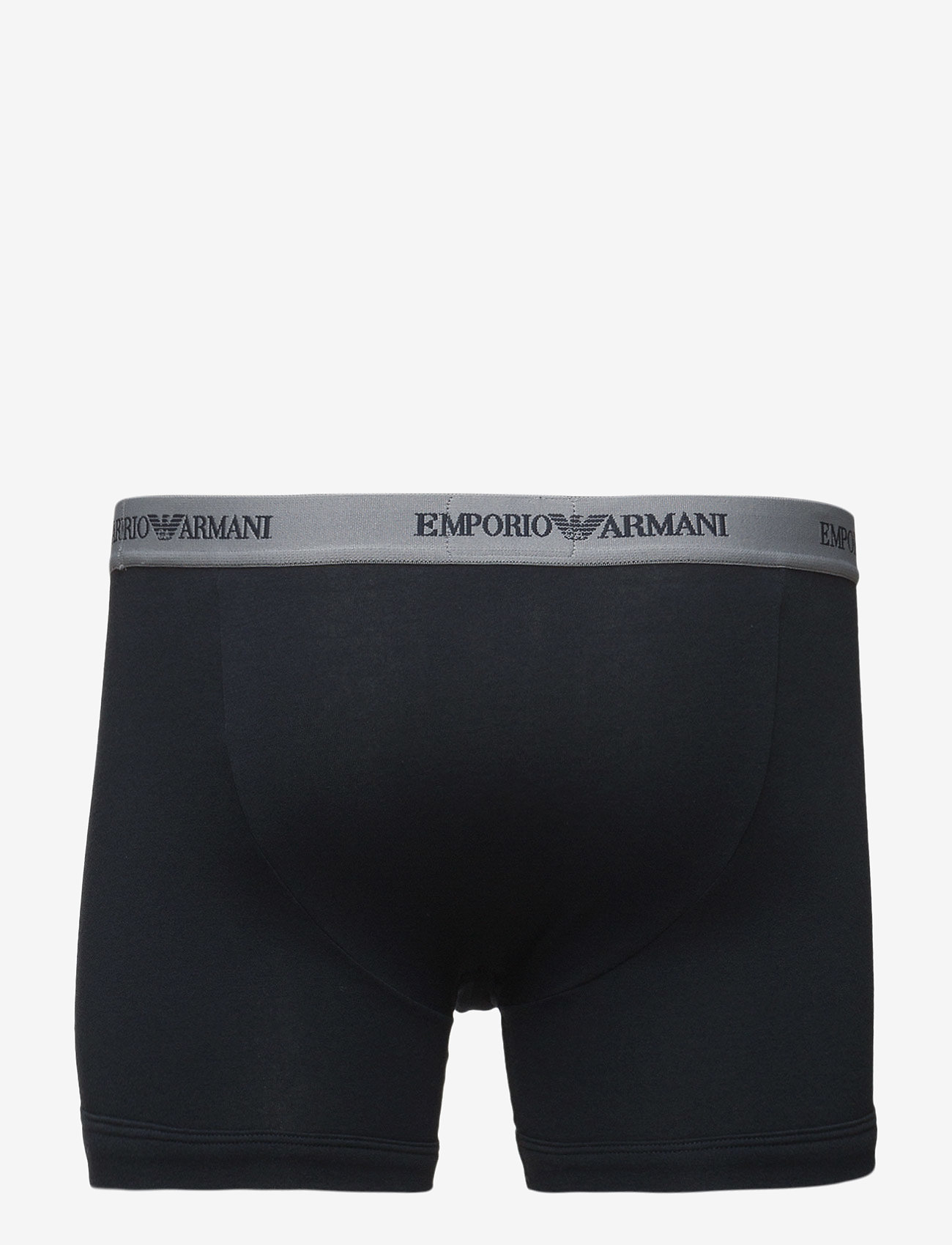 Emporio Armani - MENS KNIT 2PACK BOXER - majtki w wielopaku - 13742 grigio/marine - 2