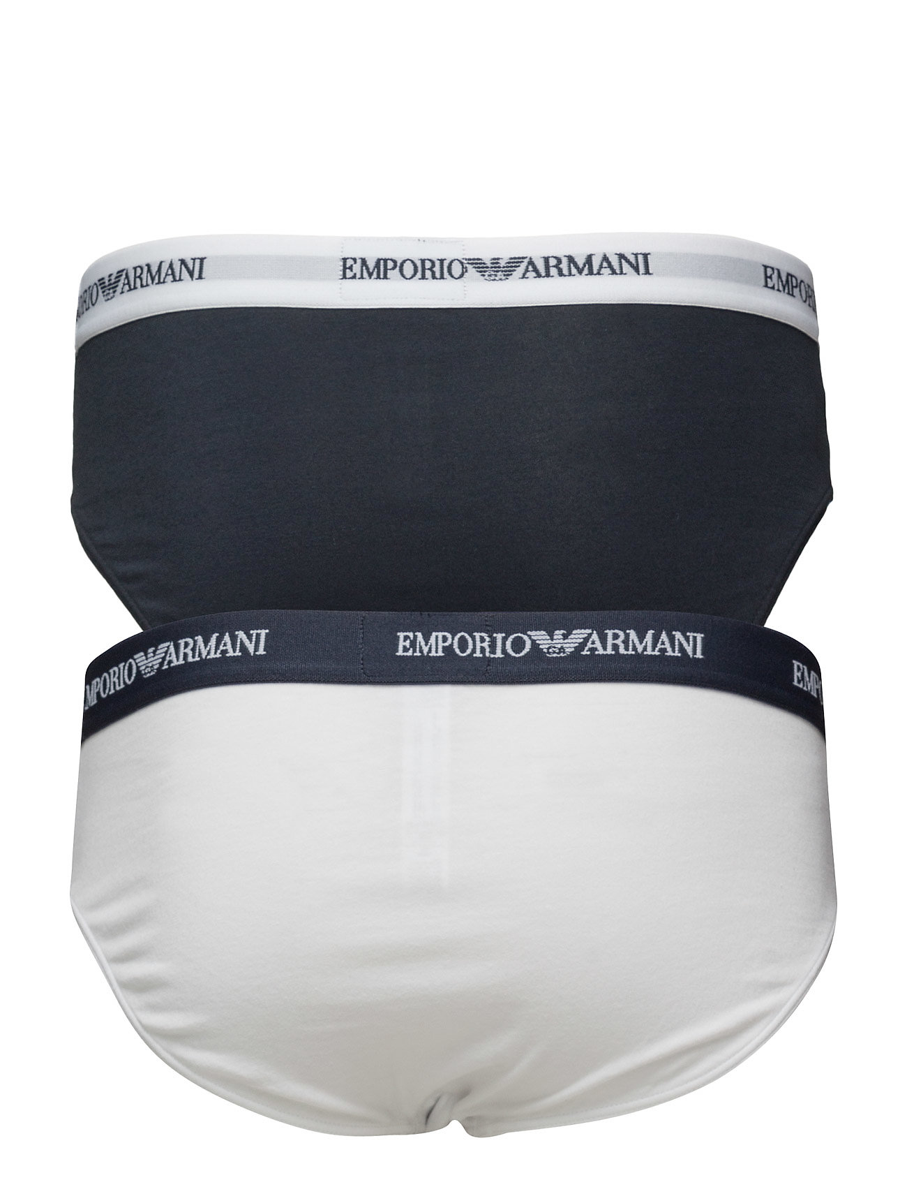 Emporio Armani - MENS KNIT 2PACK BRIE - multipack underbukser - bianco/marine - 1