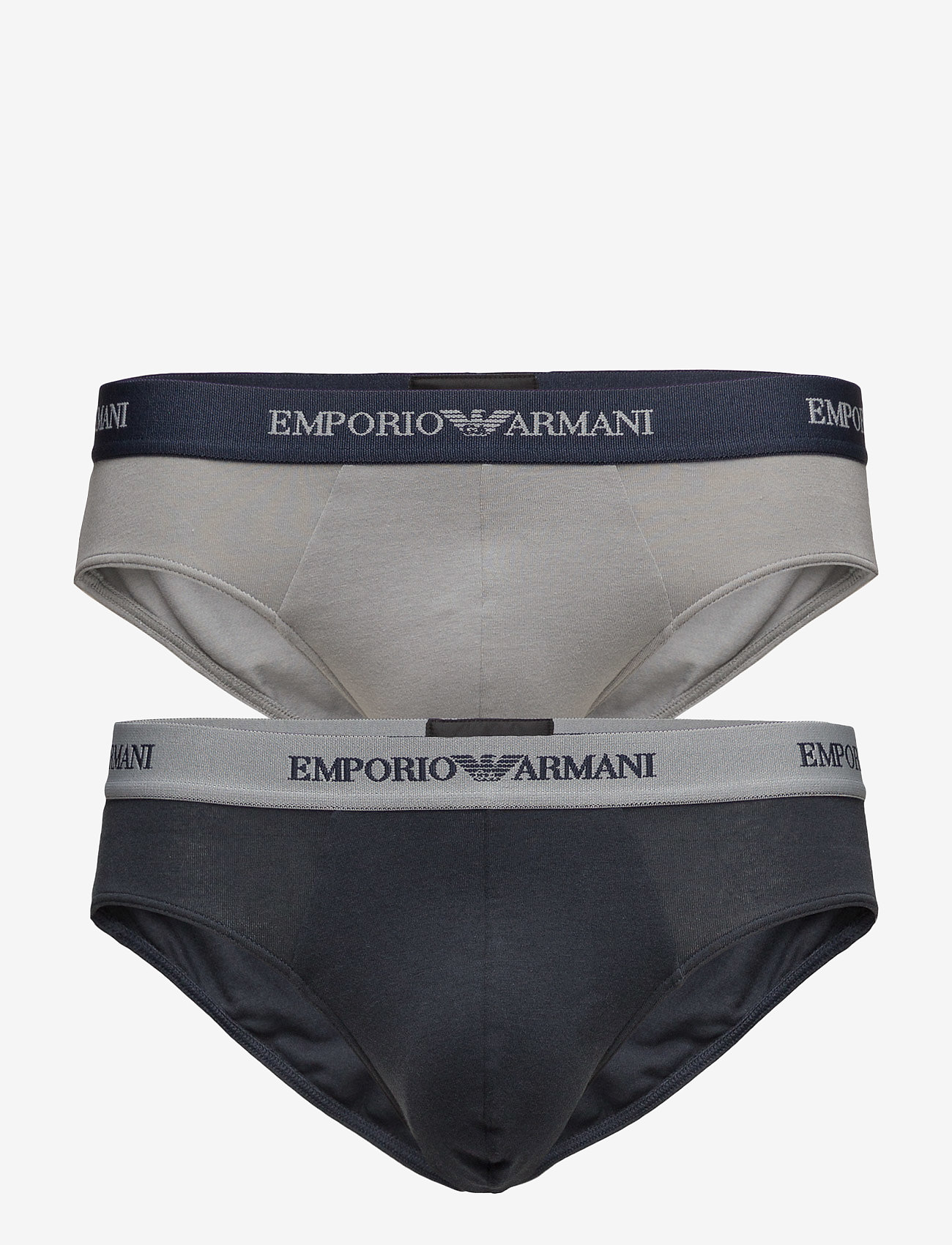 Emporio Armani - MENS KNIT 2PACK BRIE - grigio/marine - 0