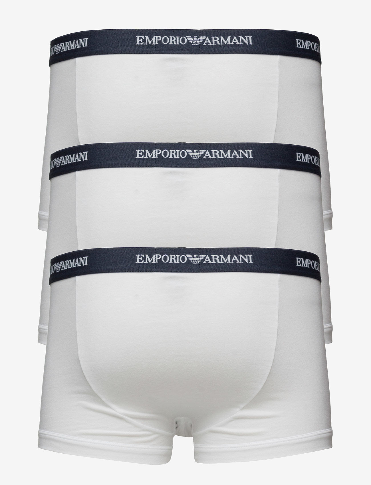 Emporio Armani - MENS KNIT 3-PACK TRUNKS - multipack underbukser - bianco - 1