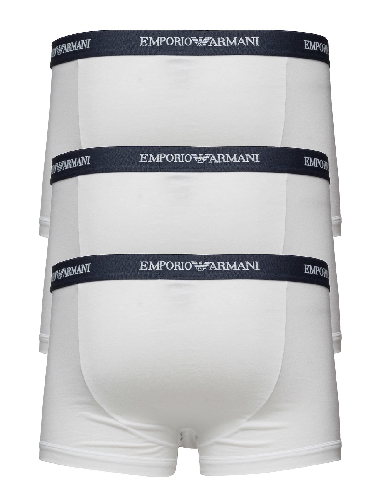 Emporio Armani - MENS KNIT 3PACK BOXE - majtki w wielopaku - bianco - 1