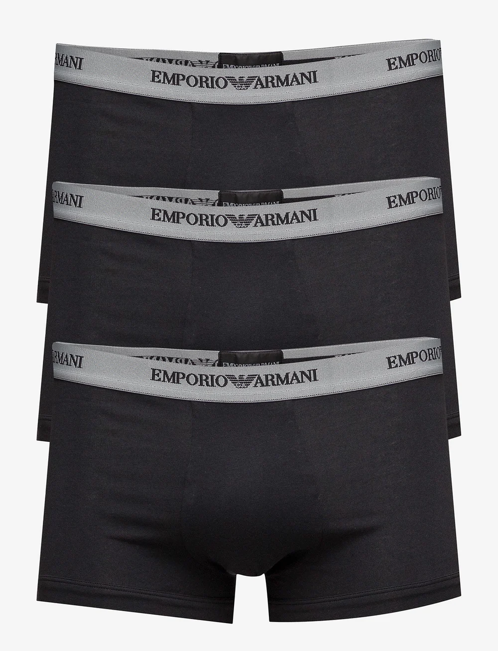 Emporio Armani - MENS KNIT 3-PACK TRUNKS - multipack kalsonger - nero - 0