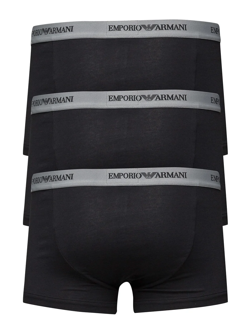 Emporio Armani - MENS KNIT 3-PACK TRUNKS - multipack kalsonger - nero - 1