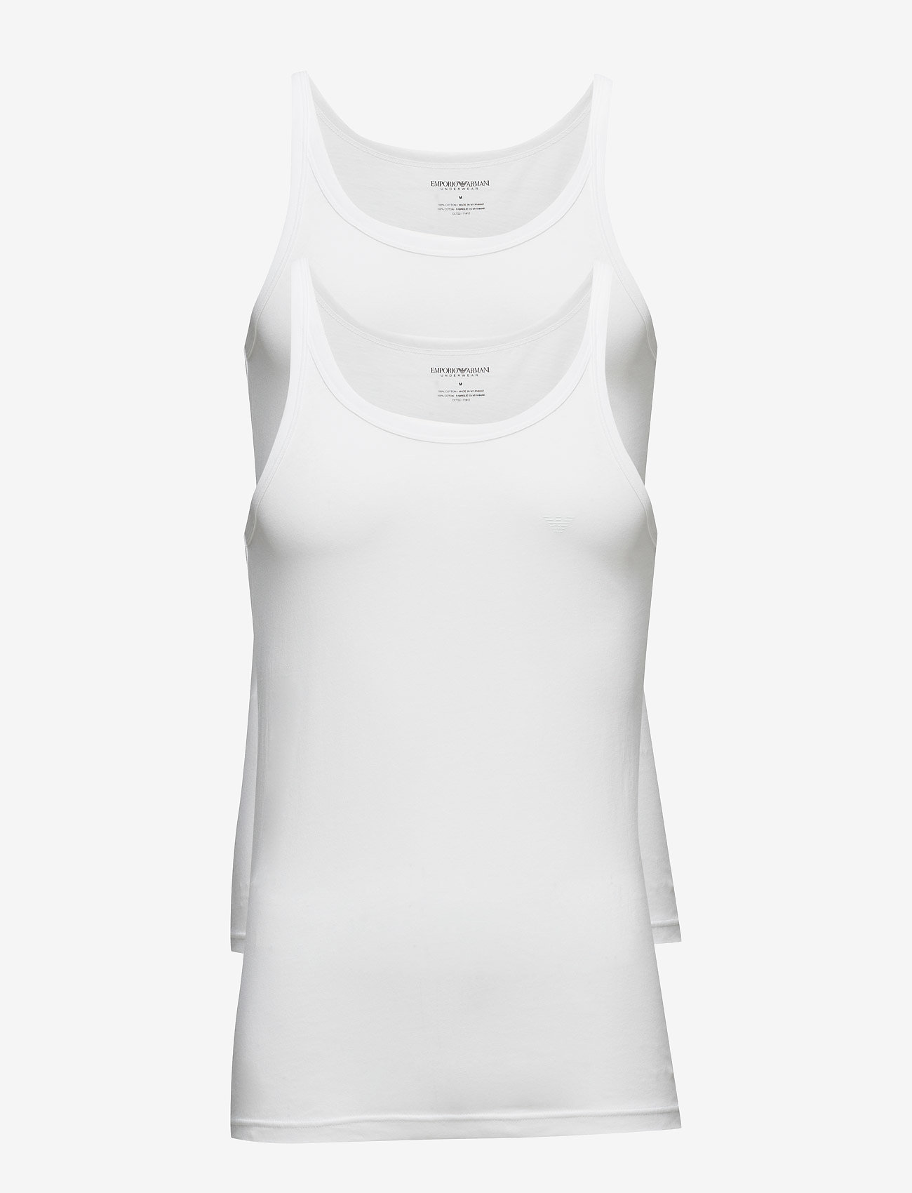 Emporio Armani - MENS KNIT 2PACK TANK - bianco/bianco - 0
