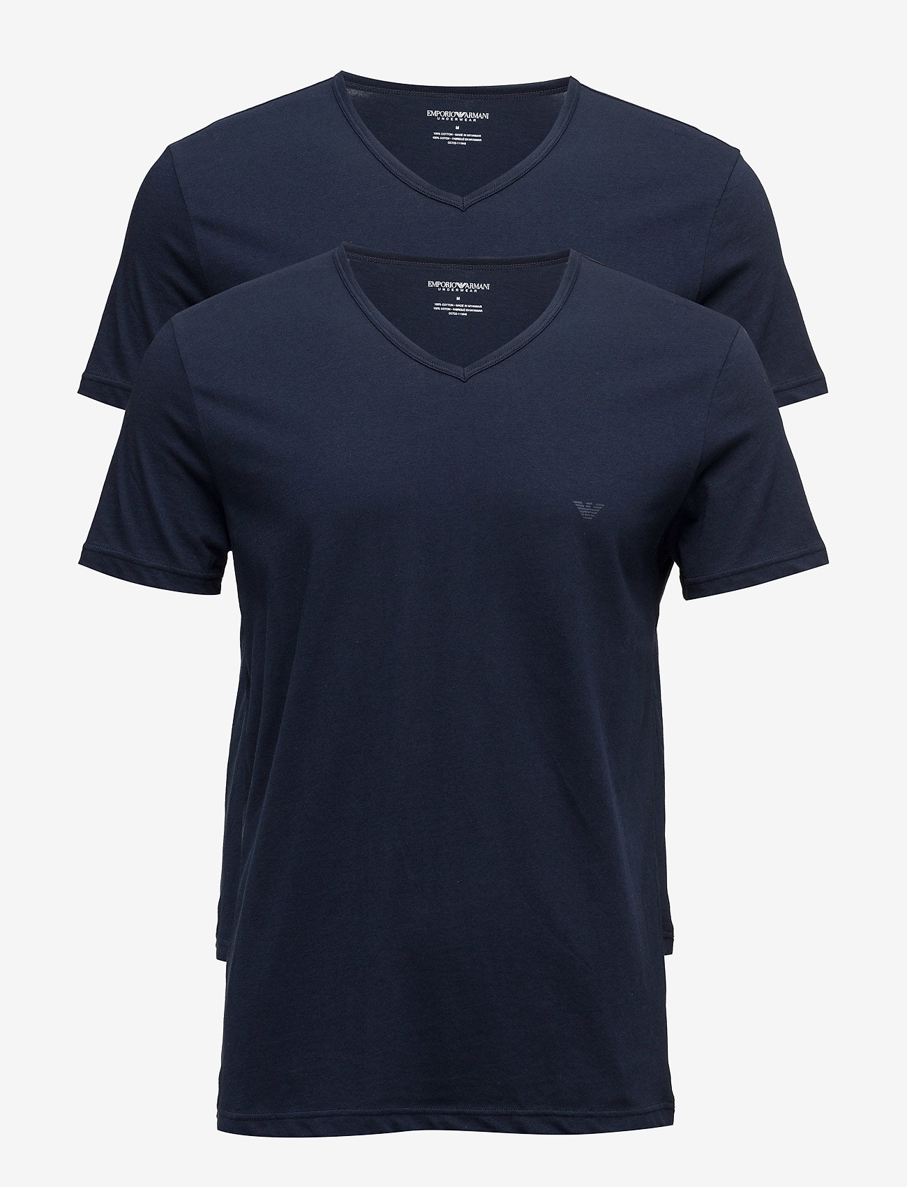 Emporio Armani MENS KNIT 2PACK TSH - Kläder - MARINE/MARINE / navy