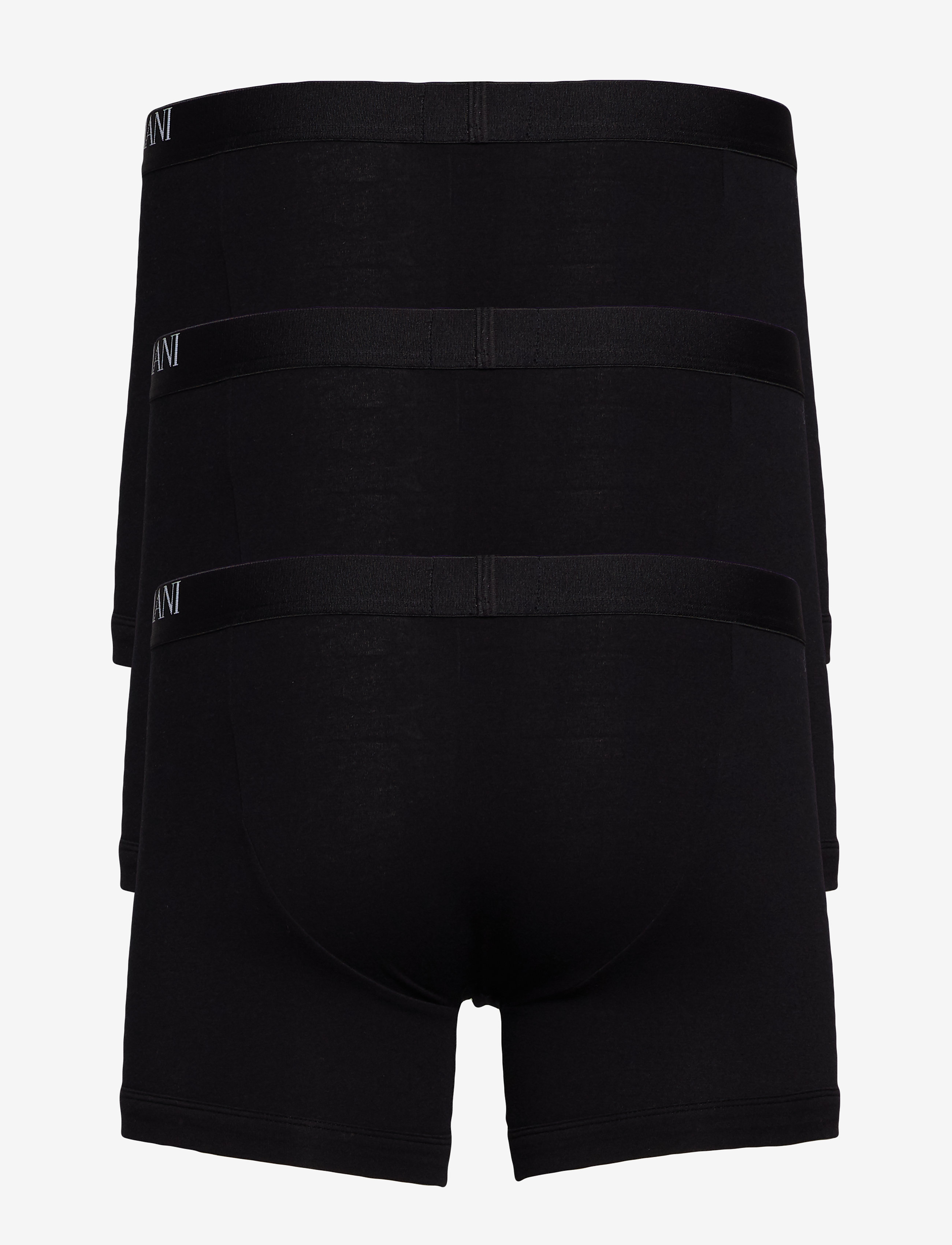 Emporio Armani - MEN'S KNIT 3-PACK TRUNK - nero/nero/nero - 2