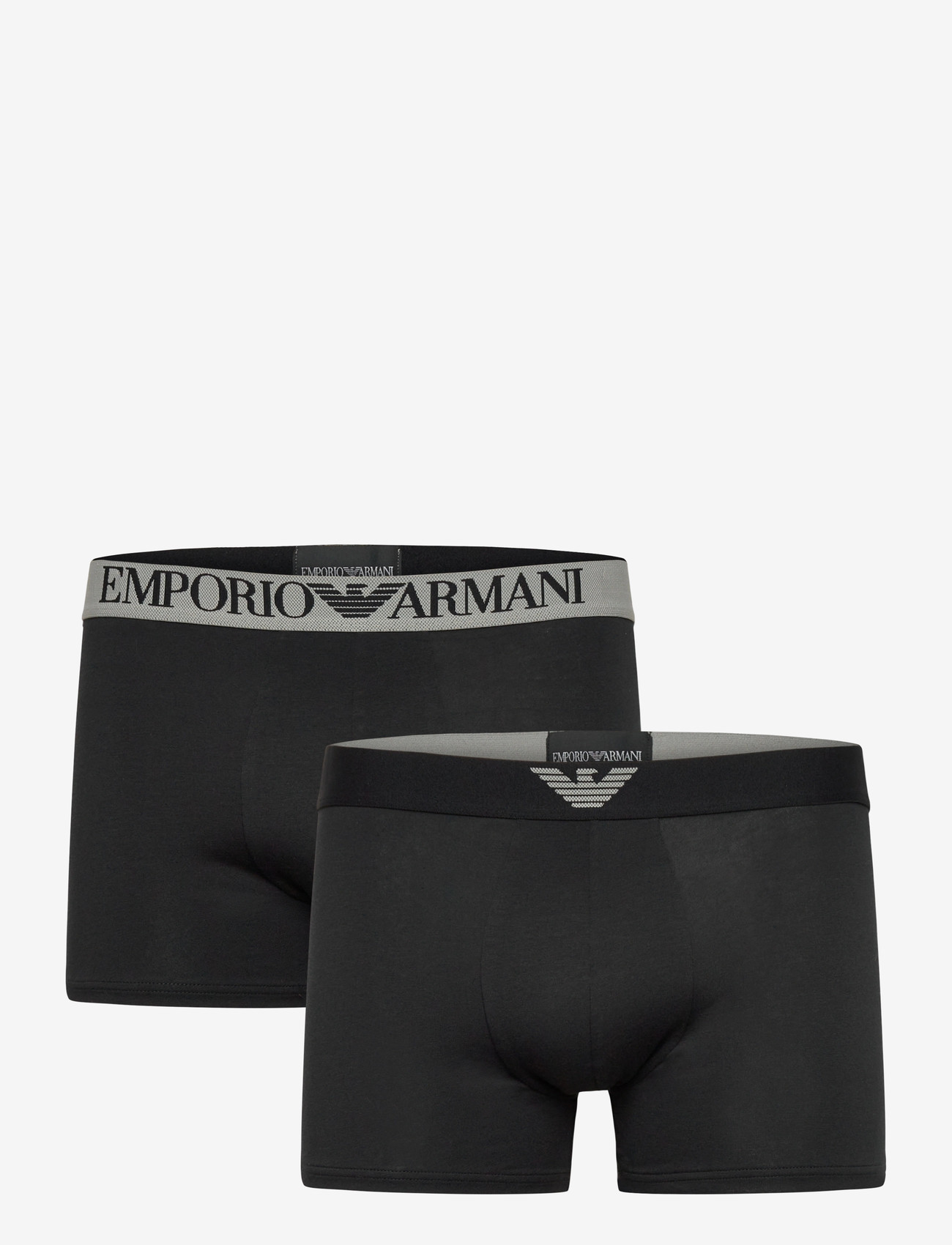 Emporio Armani - 2 PACK BOTTOM - trunks - black/black - 0