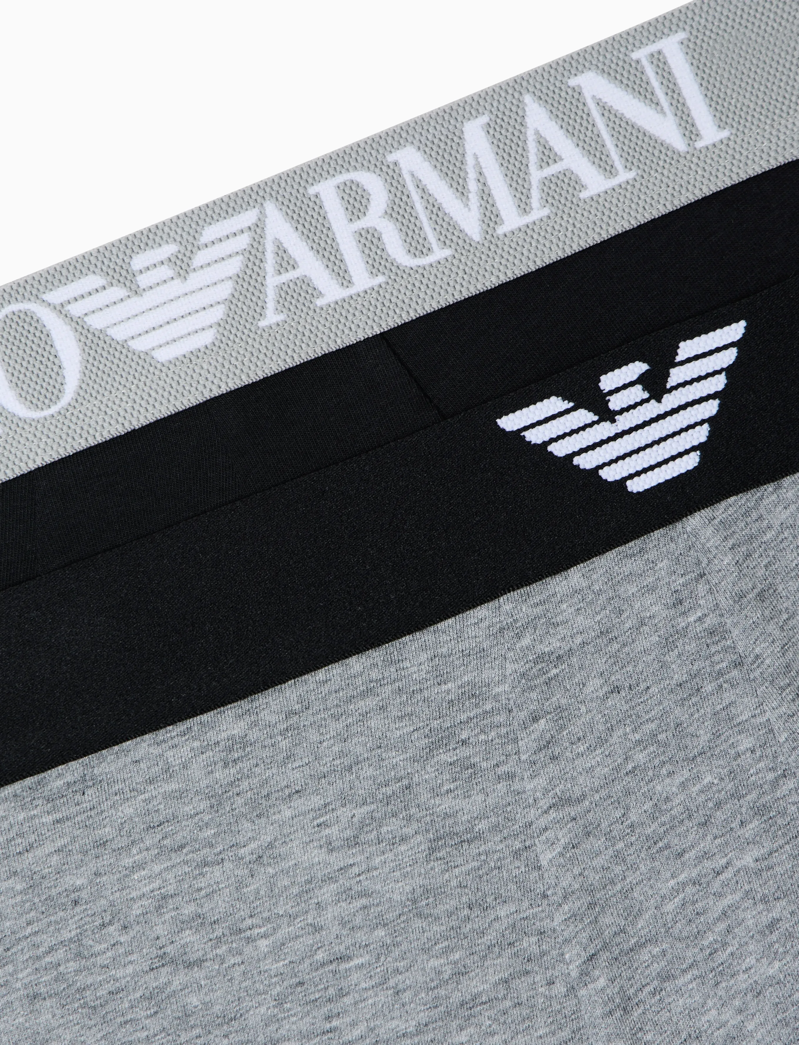 Emporio Armani - 2 PACK BOTTOM - boxer briefs - grey melange/black - 3