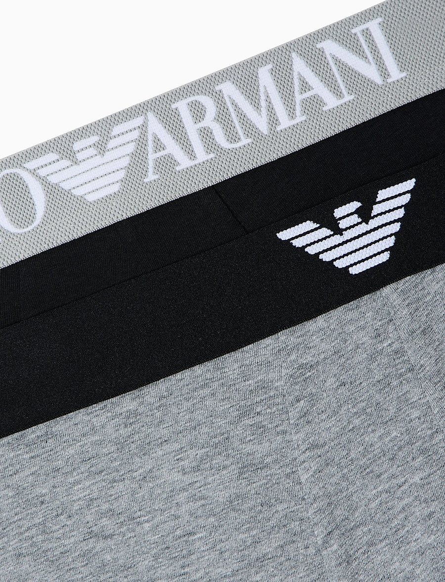 Emporio Armani - 2 PACK BOTTOM - multipack kalsonger - grey melange/black - 3