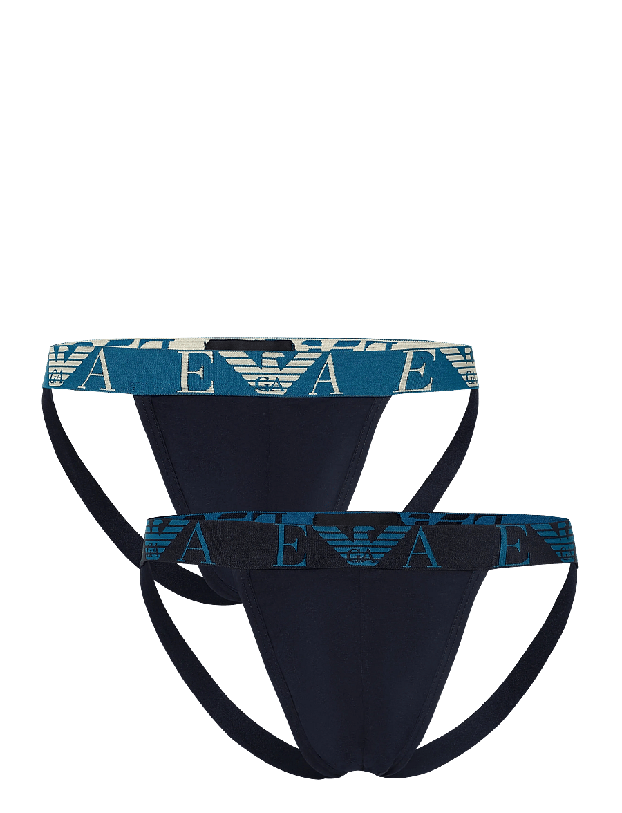 Emporio Armani - 2-PACK BOTTOM - multipakk aluspüksid - blu/blu - 0