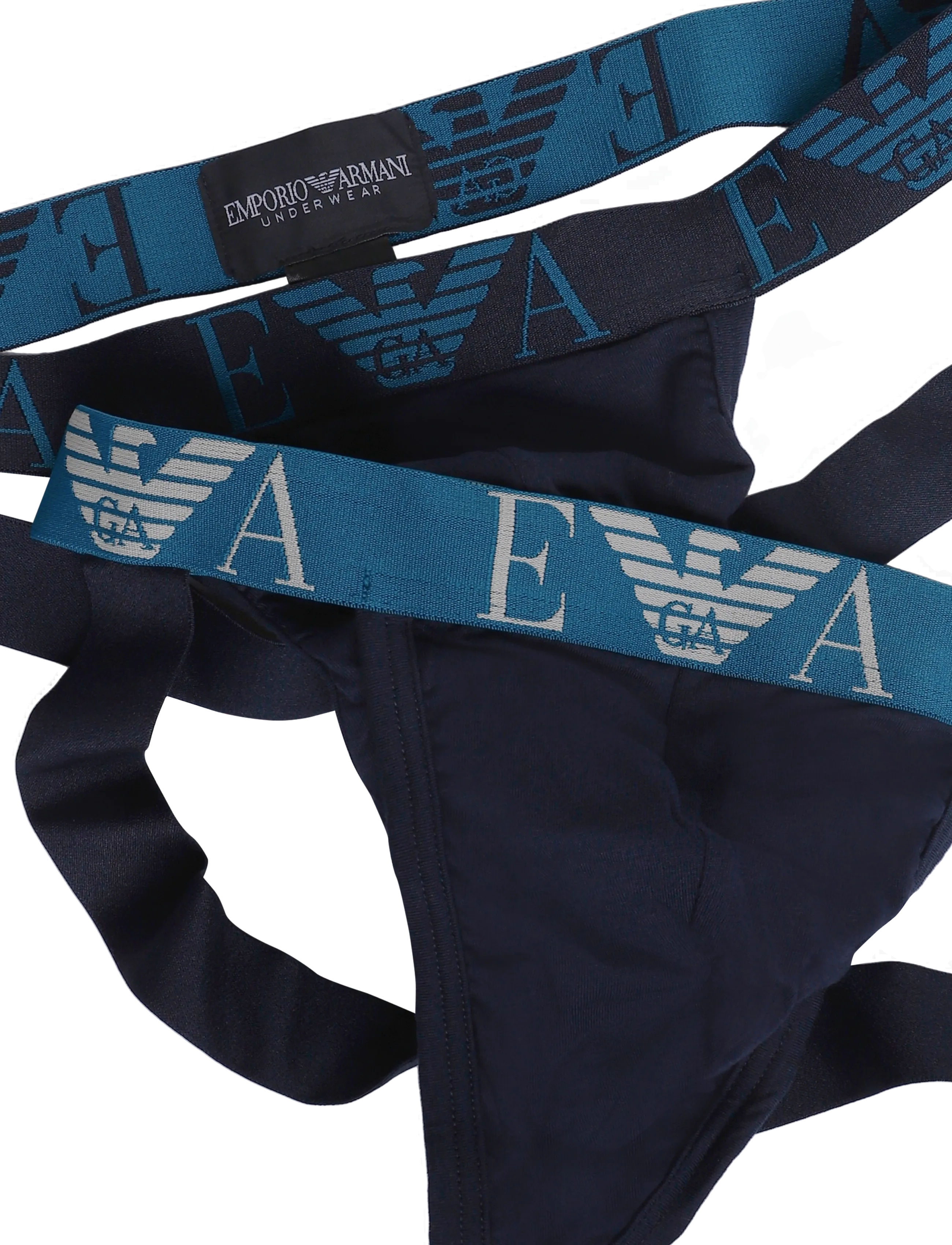 Emporio Armani - 2-PACK BOTTOM - blu/blu - 2