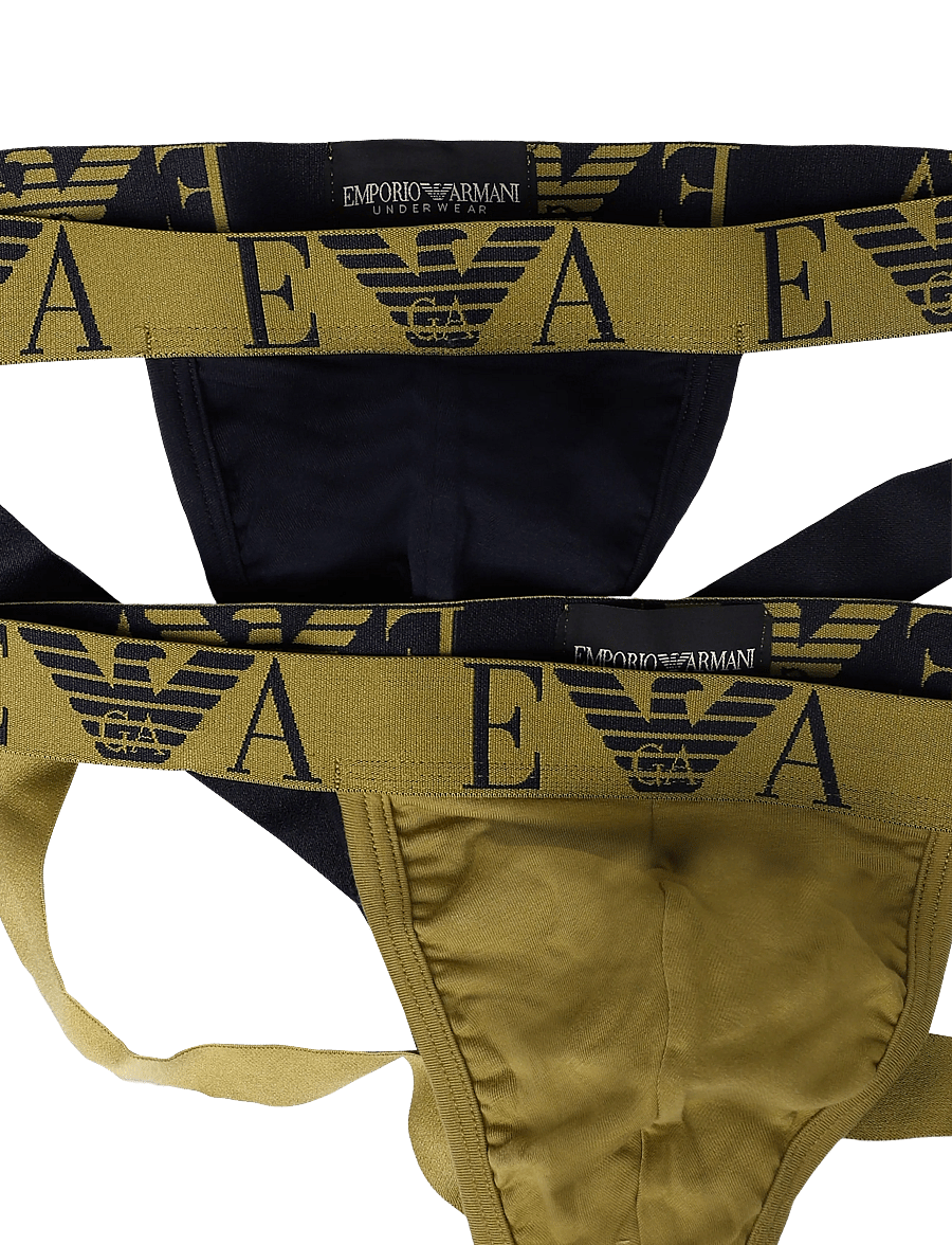 Emporio Armani - 2-PACK BOTTOM - multipack kalsonger - blu/moss - 2
