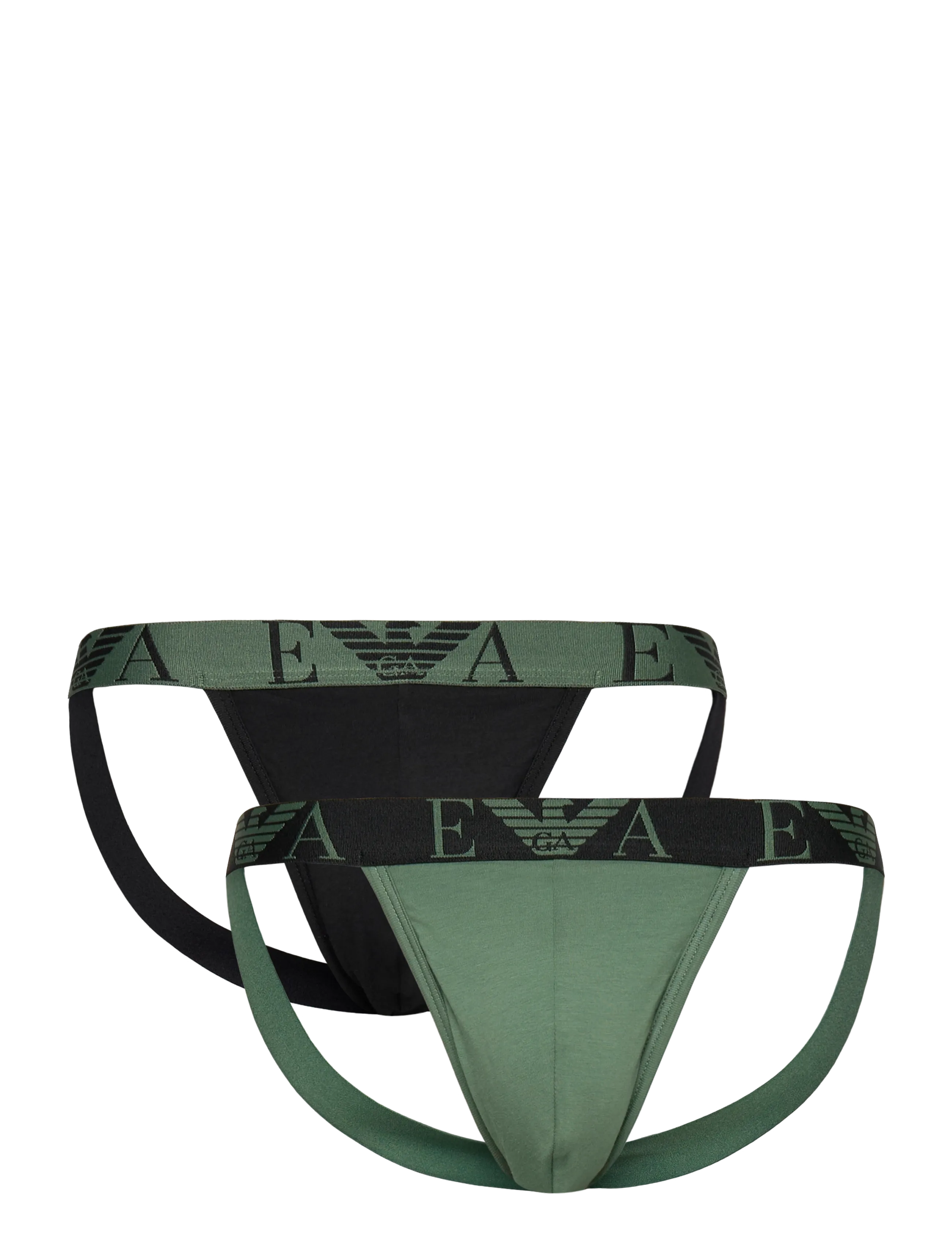 Emporio Armani 2-PACK BOTTOM - Emporio Armani - GREEN/BLACK / green