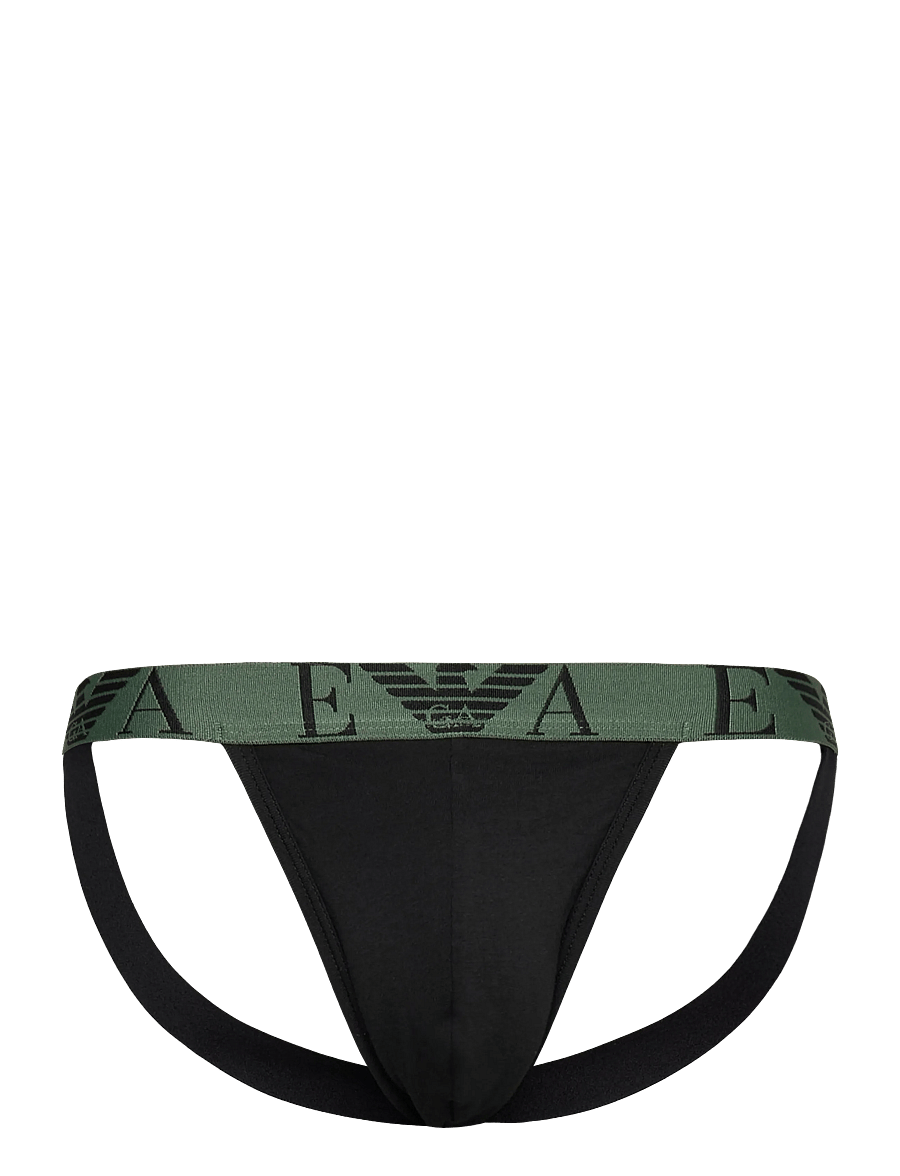 Emporio Armani - 2-PACK BOTTOM - jockstraps - green/black - 3