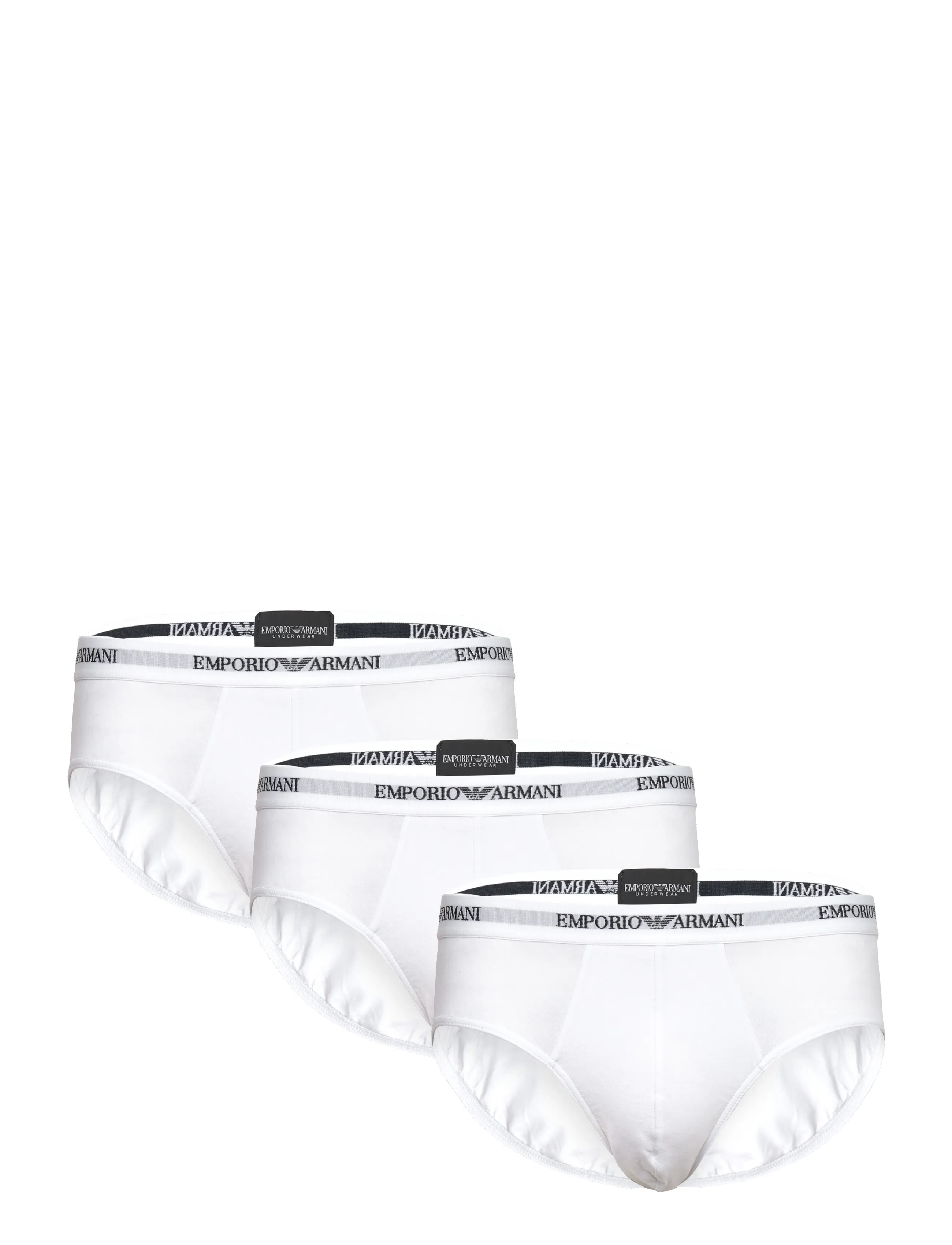Emporio Armani 3 PACK BOTTOM - Unterwäsche - WHITE/WHITE/WHITE / white