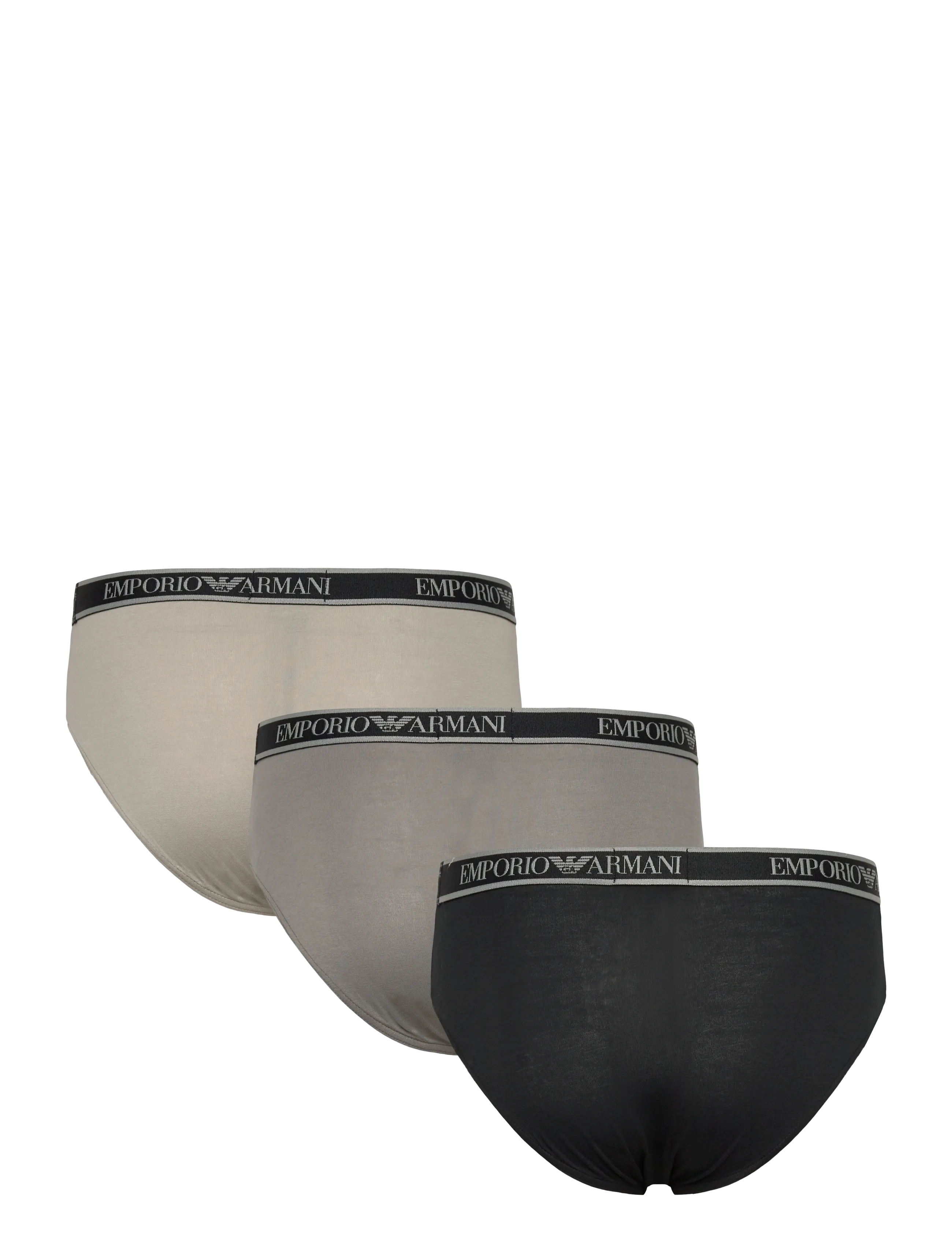 Emporio Armani - 3 PACK BOTTOM - multipack kalsonger - black/steel/grey - 4