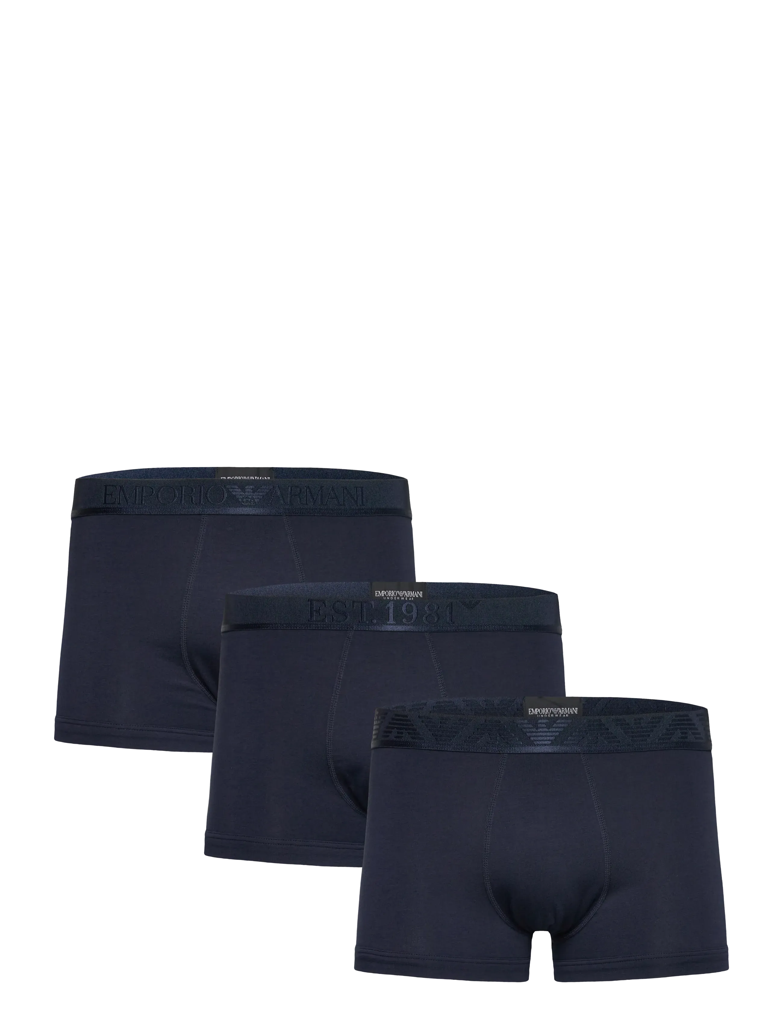 Emporio Armani 3 PACK BOTTOM - Underbukser - AR.BLU/AR.BLU/AR.BLU / navy