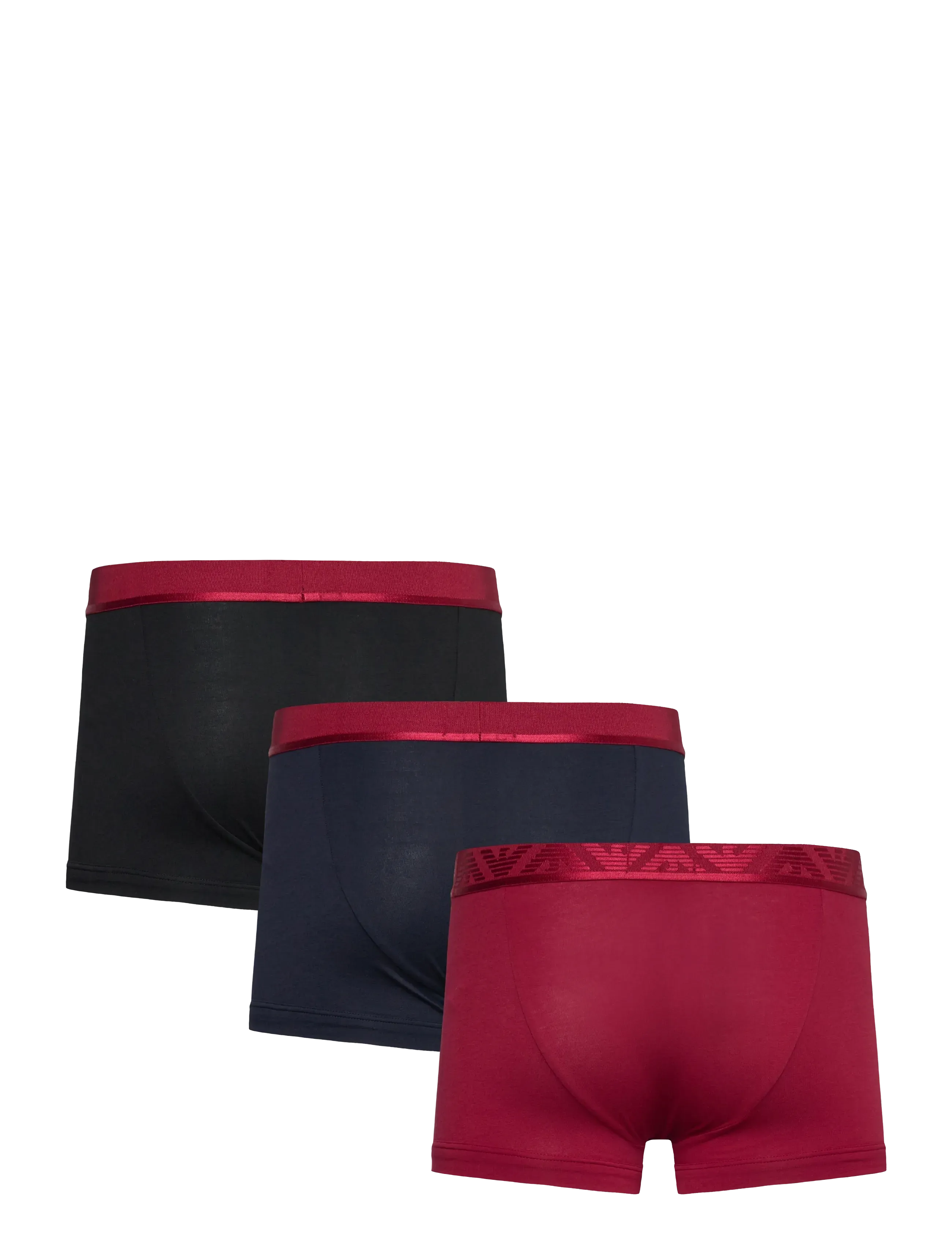Emporio Armani - 3 PACK BOTTOM - rhubarb/black/ar.blu - 4