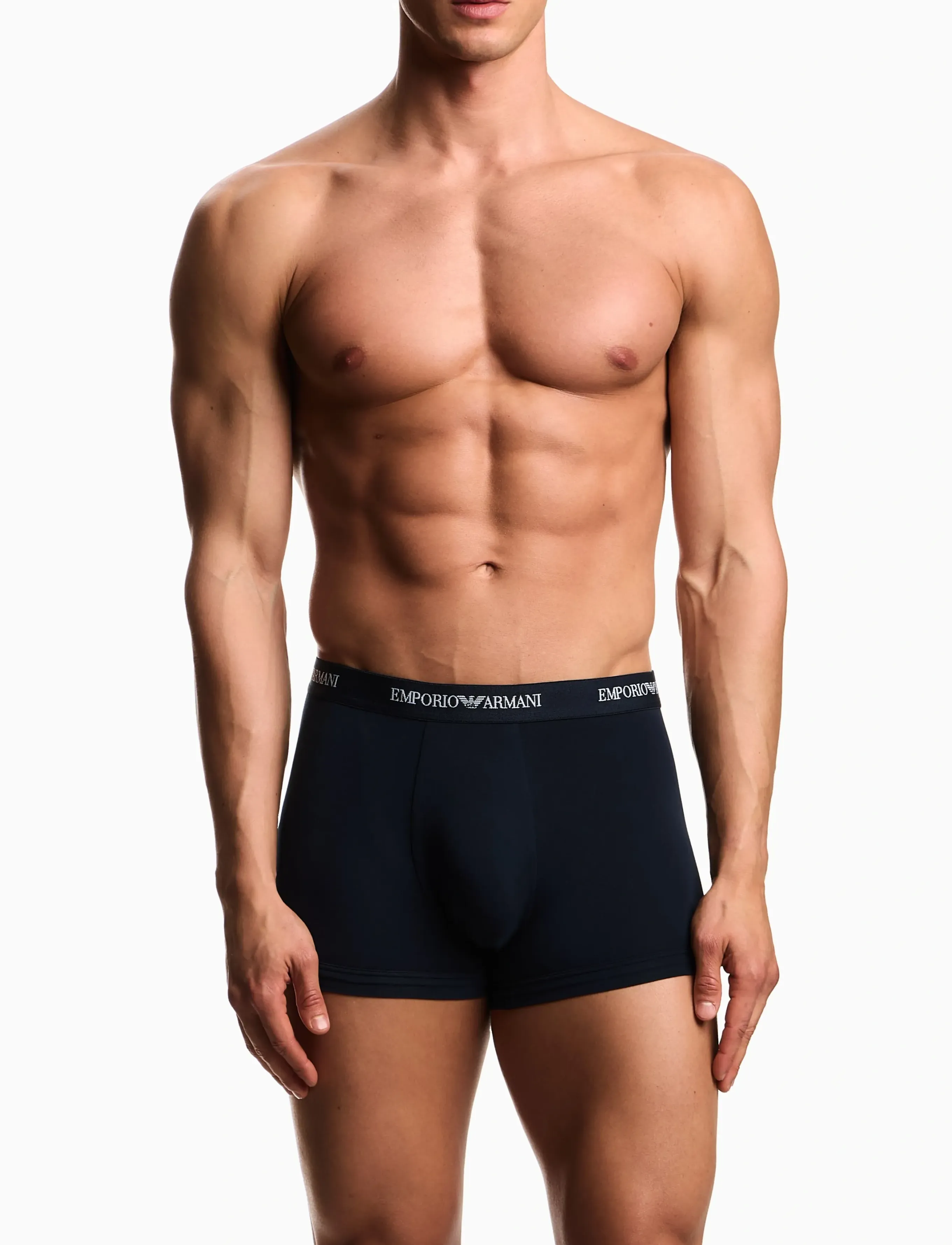 Emporio Armani 3 Pack Bottom, S, Navy, Undertøj > Boxershorts, Herre