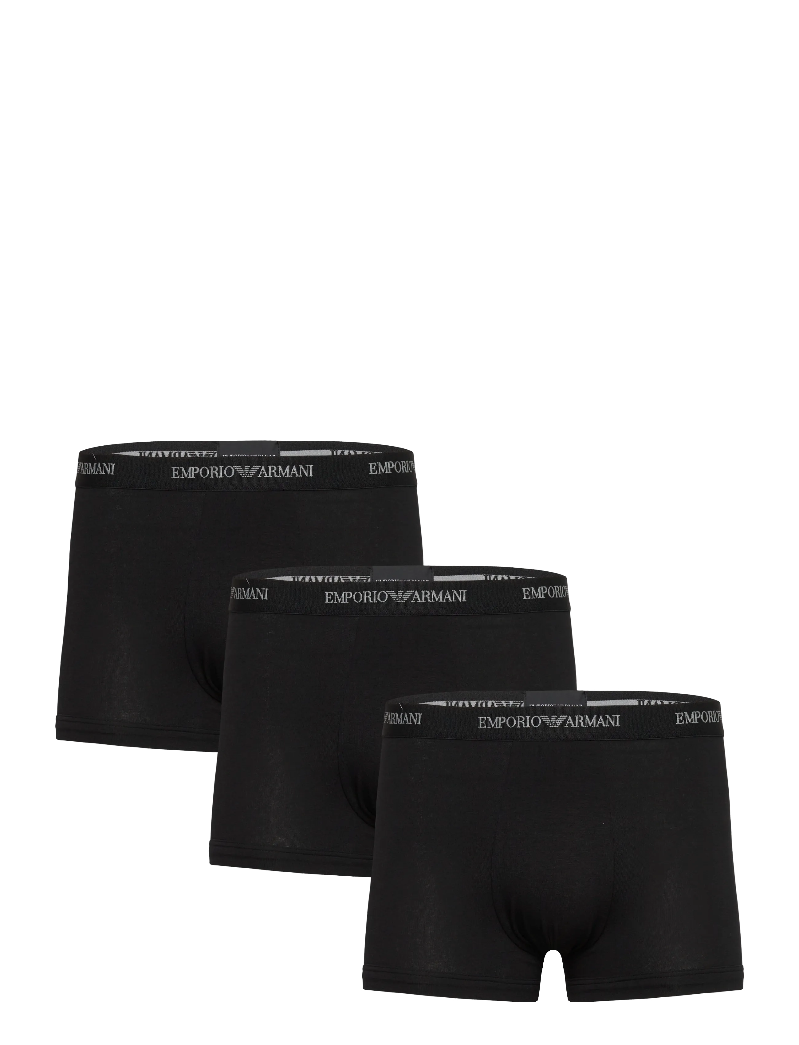 Emporio Armani 3 PACK BOTTOM - Lühikesed bokserid - BLACK/BLACK/BLACK / black