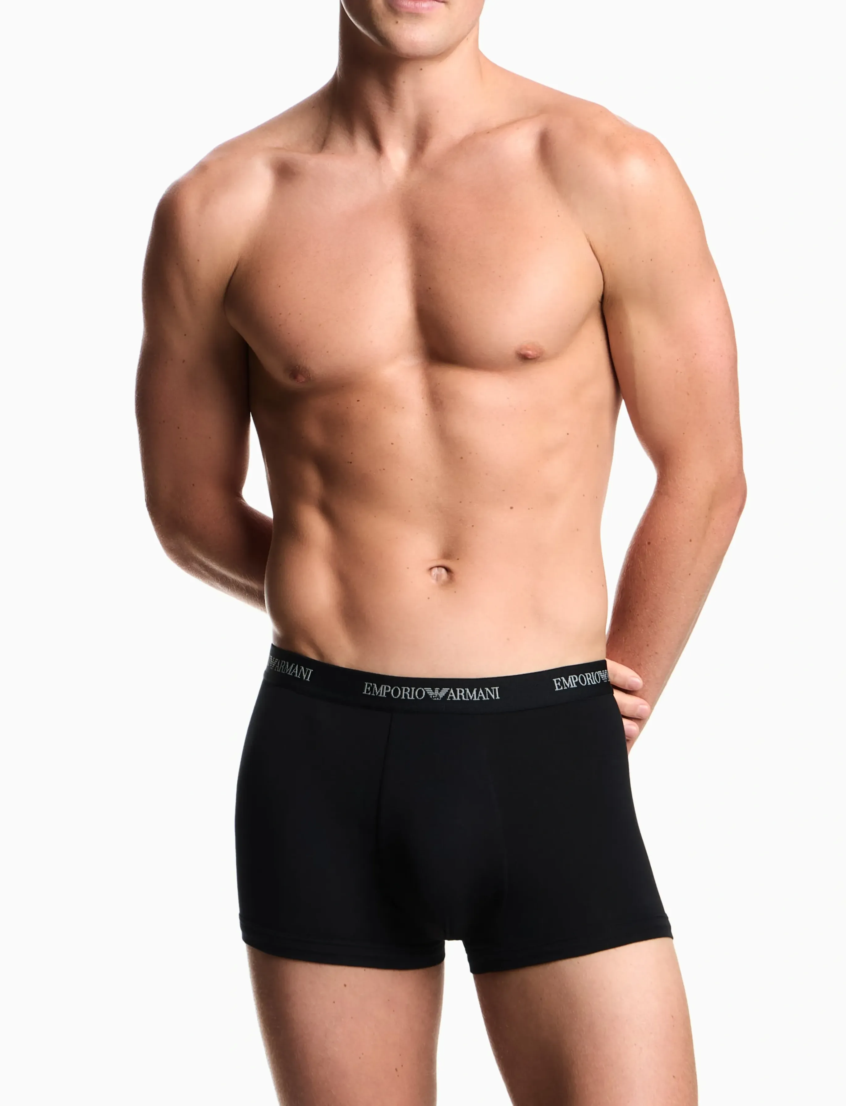 Emporio Armani 3 Pack Bottom, L, Black, Undertøj > Boxershorts, Herre