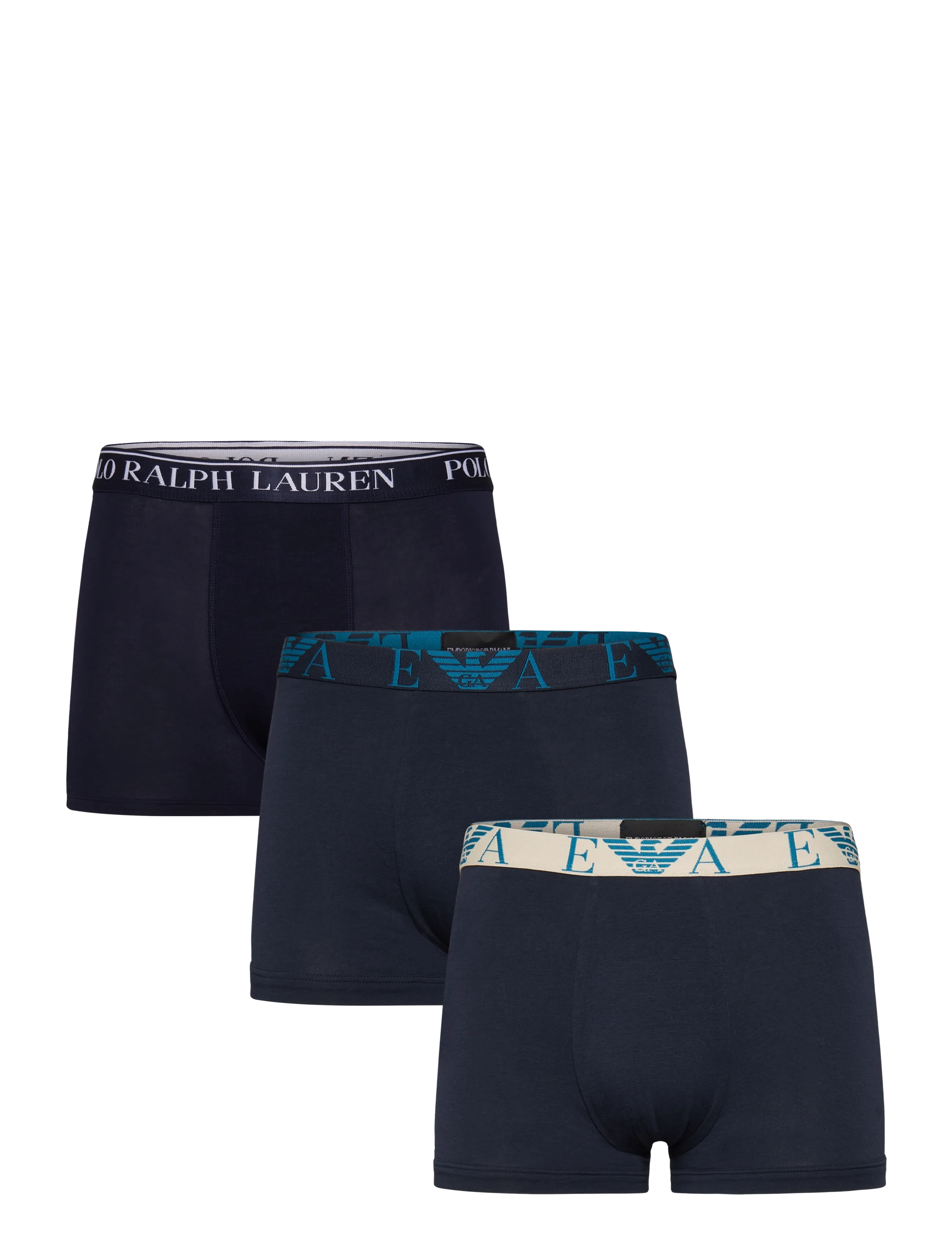Emporio Armani 3 Pack Bottom, XL, Navy, Undertøj > Boksere, Herre