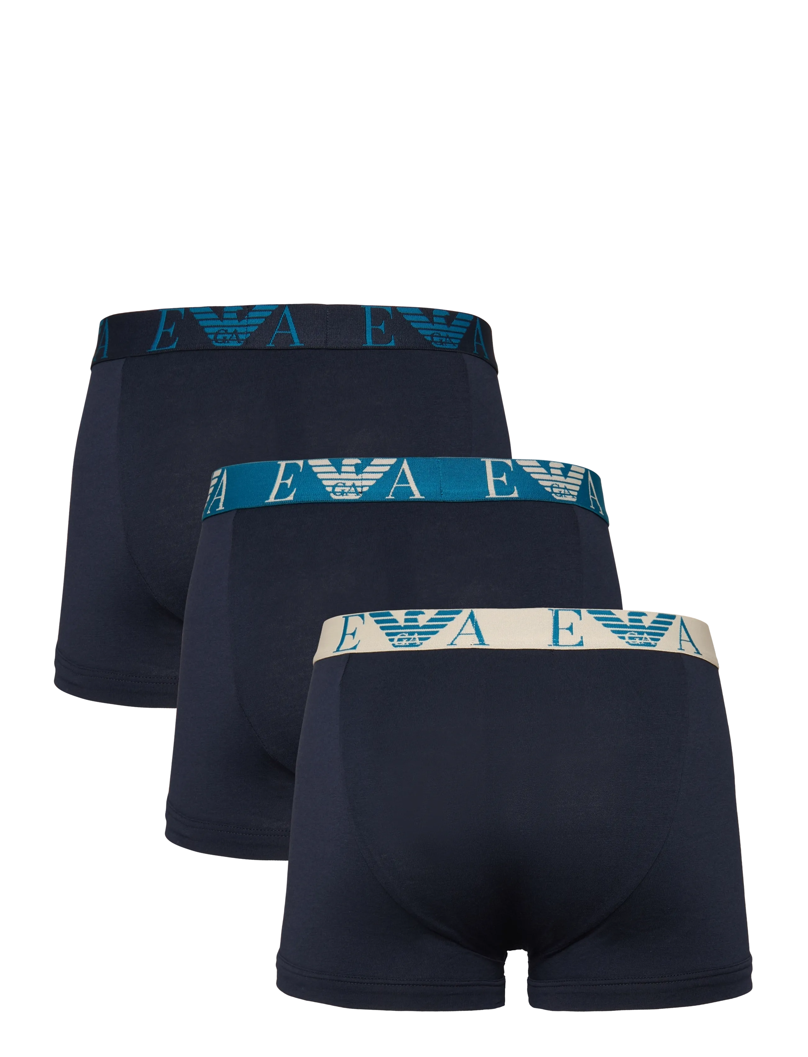 Emporio Armani - Trunk 3 PACK BOTTOM - multipack underpants - blu/blu/blu - 2