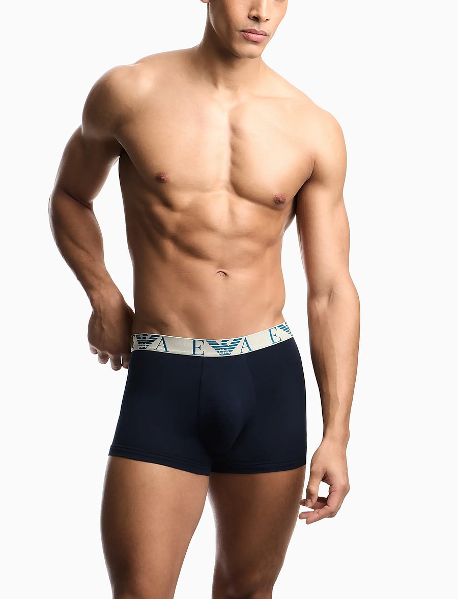 Emporio Armani - 3 PACK BOTTOM - unterhosen im multipack - blu/blu/blu - 0