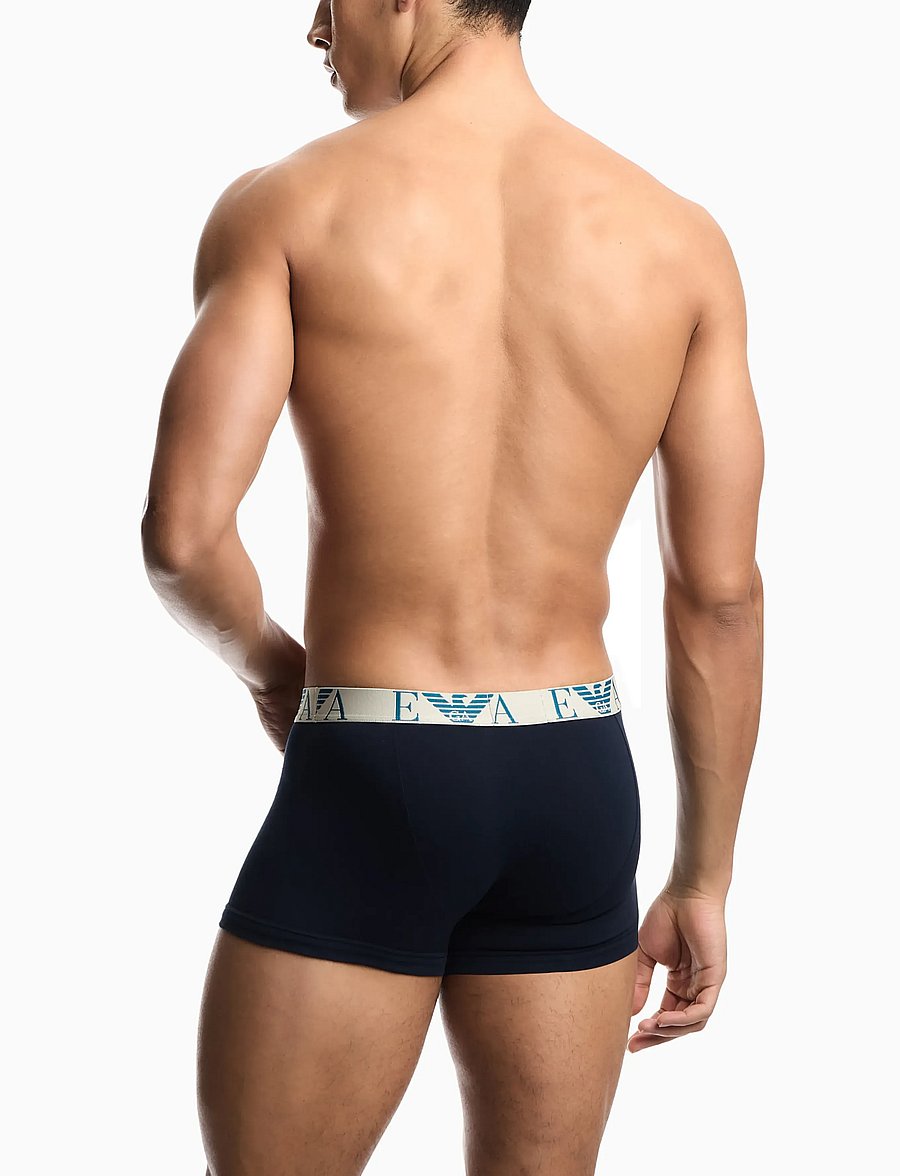 Emporio Armani - 3 PACK BOTTOM - unterhosen im multipack - blu/blu/blu - 3