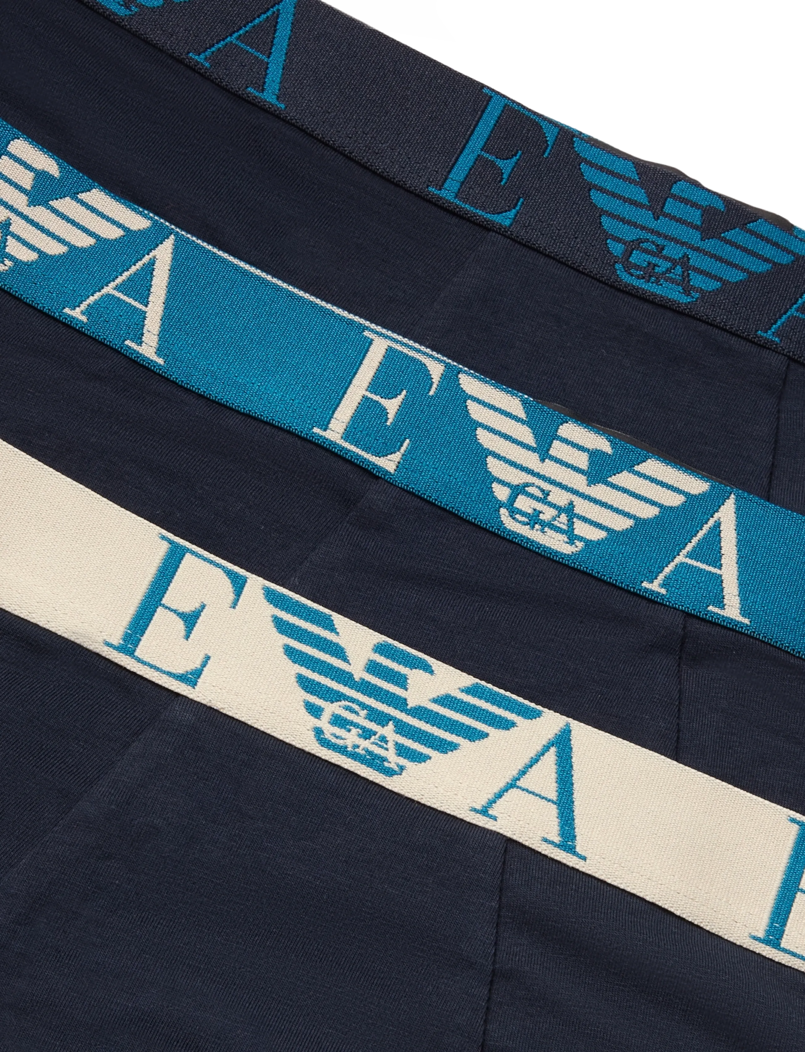 Emporio Armani - Trunk 3 PACK BOTTOM - multipack underpants - blu/blu/blu - 4