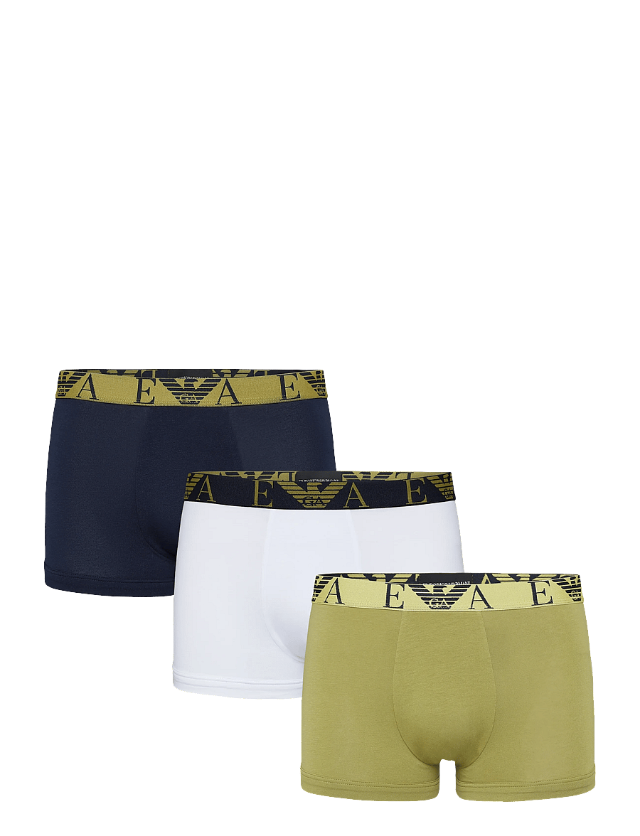 Emporio Armani - 3 PACK BOTTOM - unterhosen im multipack - blu/moss/white - 0