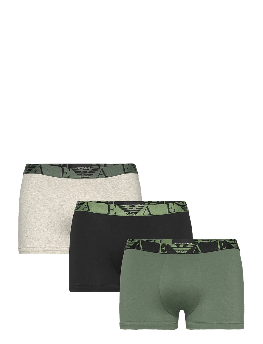 Emporio Armani - 3 PACK BOTTOM - multipack kalsonger - green/blk/lg mel gre - 0