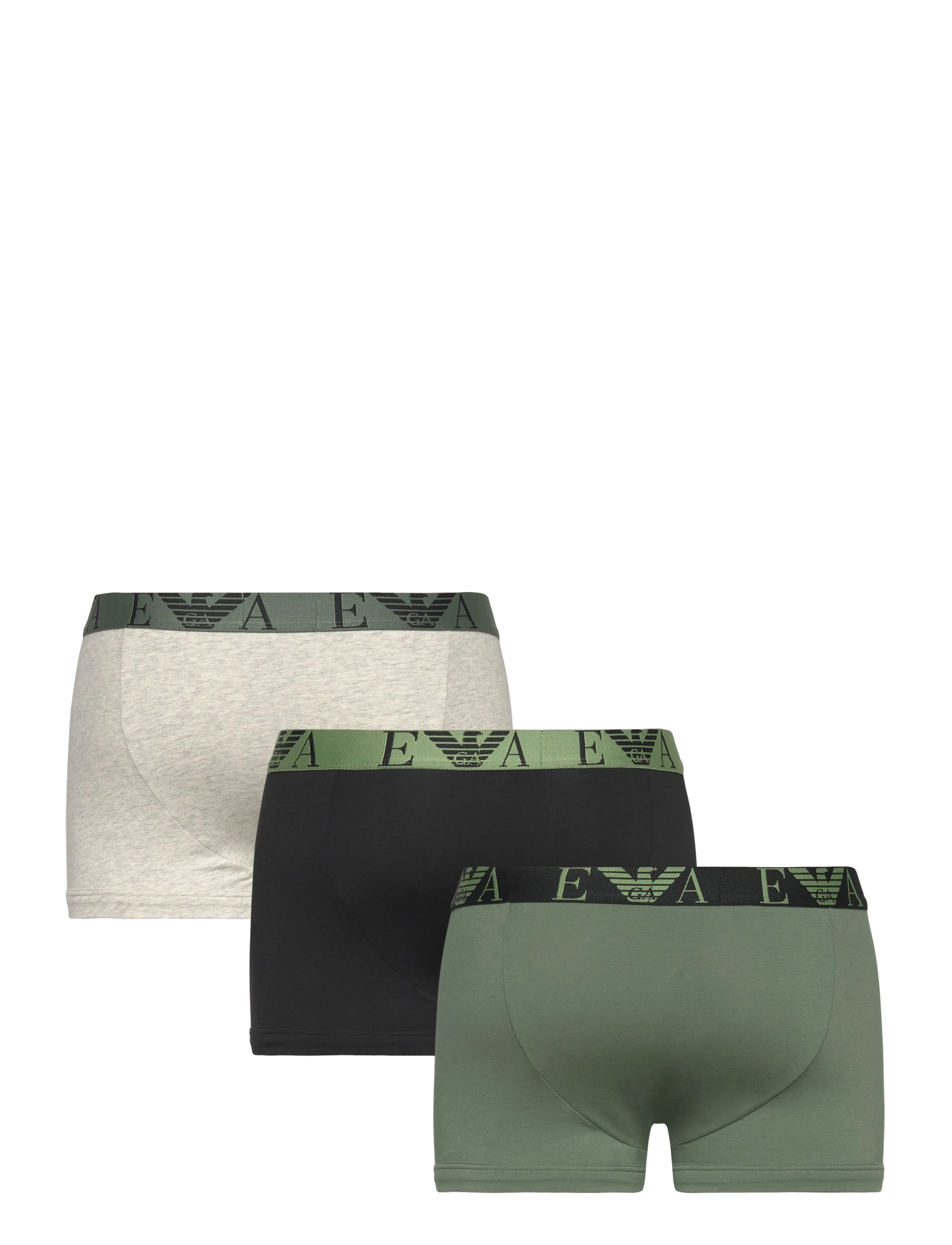 Emporio Armani - 3 PACK BOTTOM - multipack kalsonger - green/blk/lg mel gre - 1