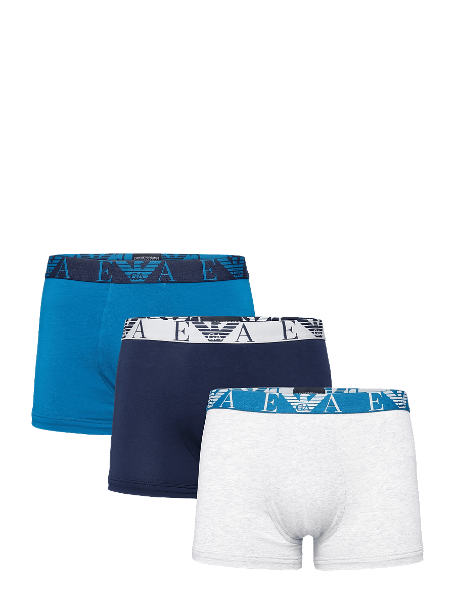 Emporio Armani - 3 PACK BOTTOM - unterhosen im multipack - octa/lg mel grey/blu - 0