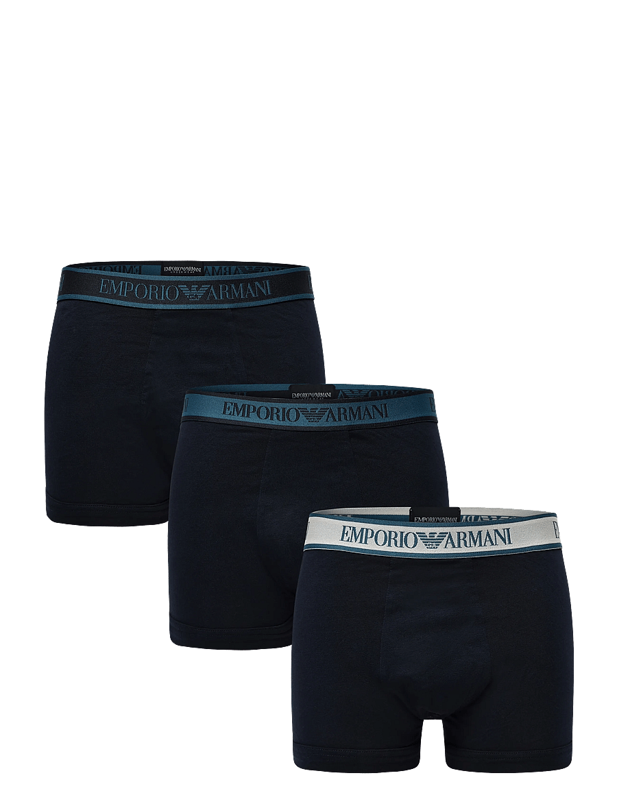 Emporio Armani - 3 PACK BOTTOM - boxershorts - blu/blu/blu - 0