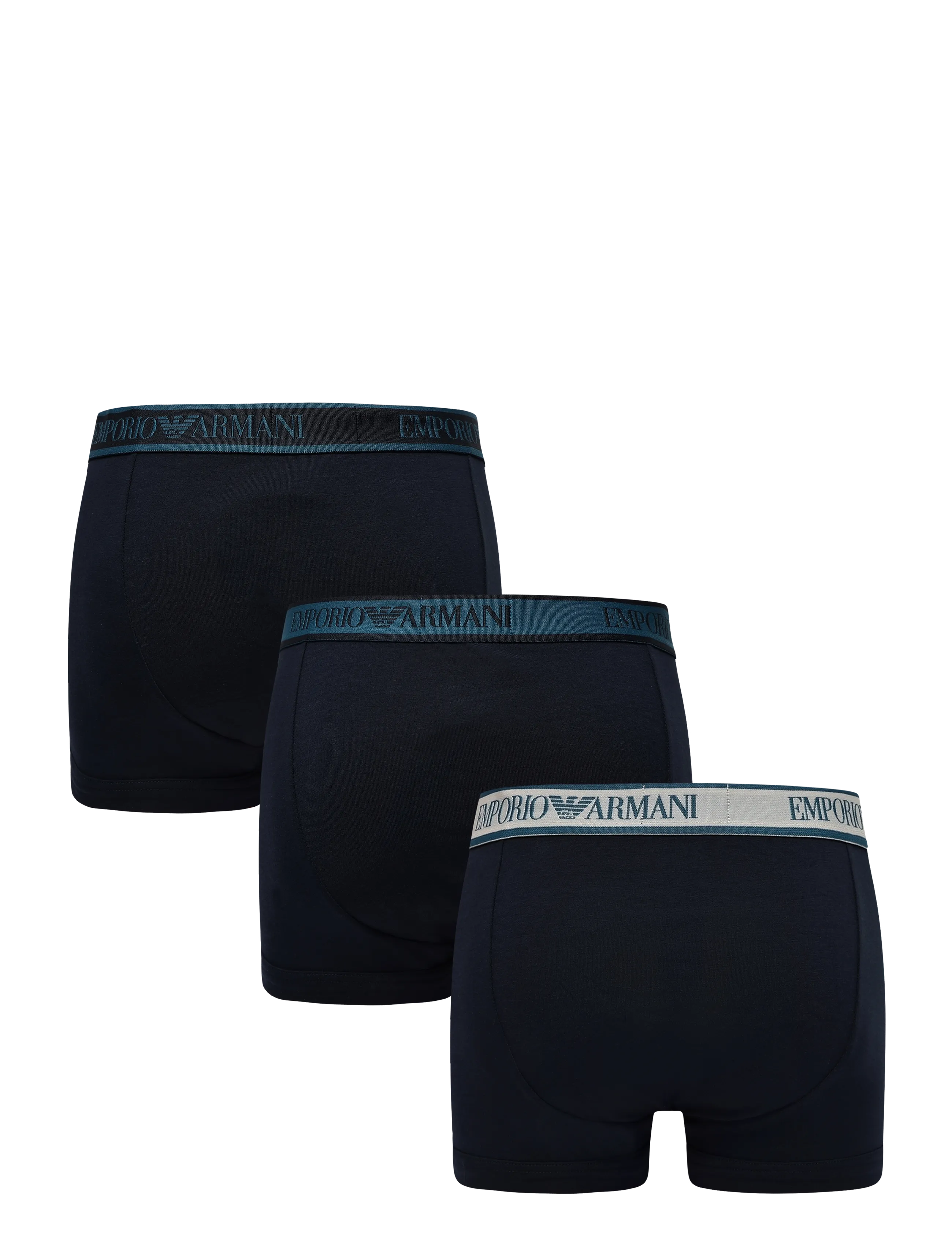 Emporio Armani - 3 PACK BOTTOM - bokserid - blu/blu/blu - 1