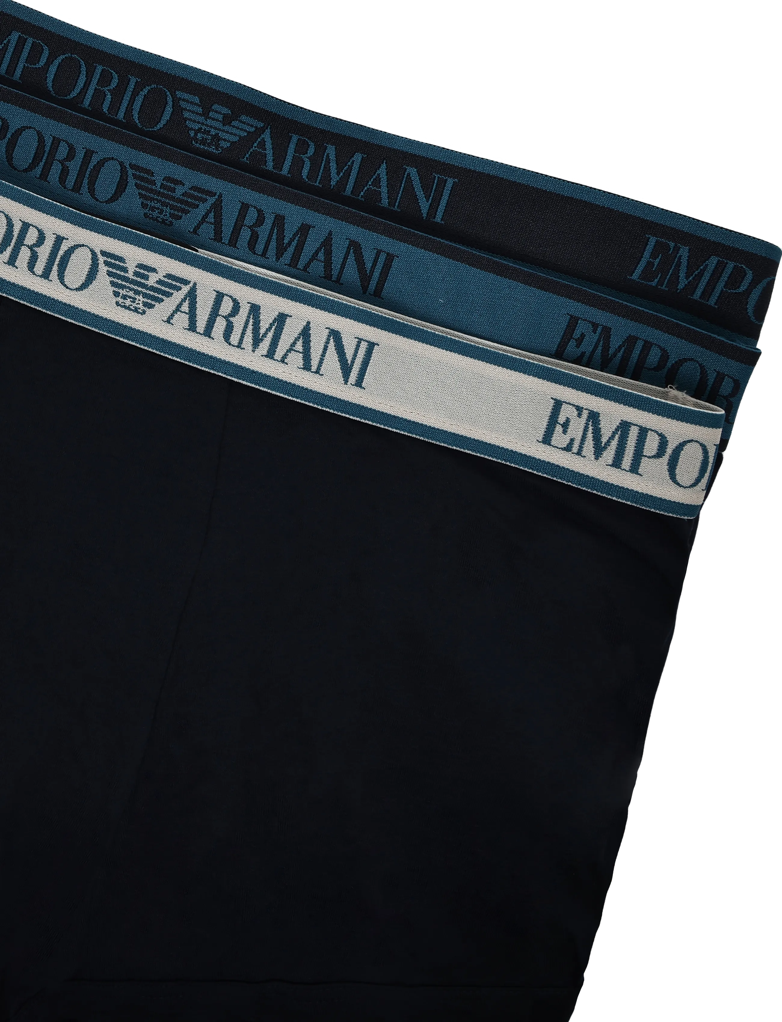Emporio Armani - 3 PACK BOTTOM - bokserid - blu/blu/blu - 2