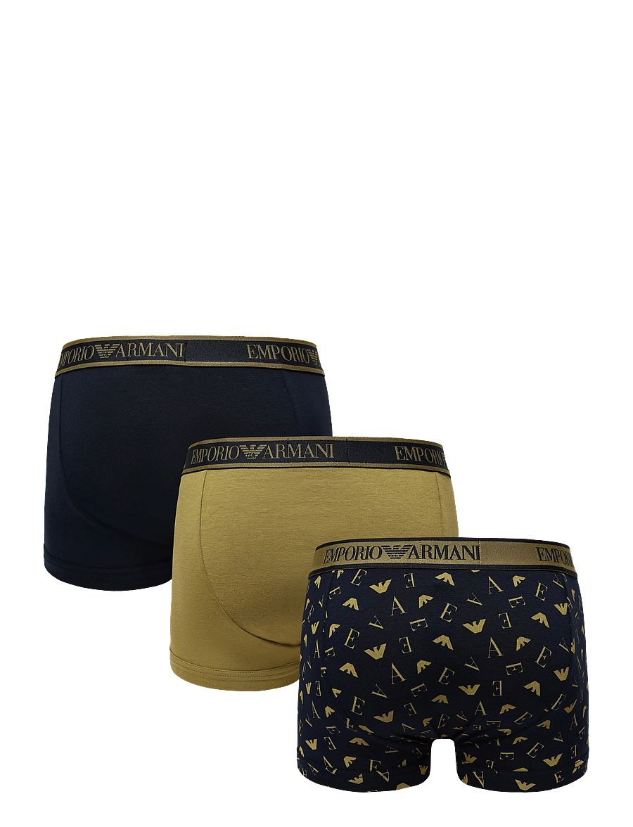 Emporio Armani - 3 PACK BOTTOM - boxershorts - blu/blu moss p/moss - 1