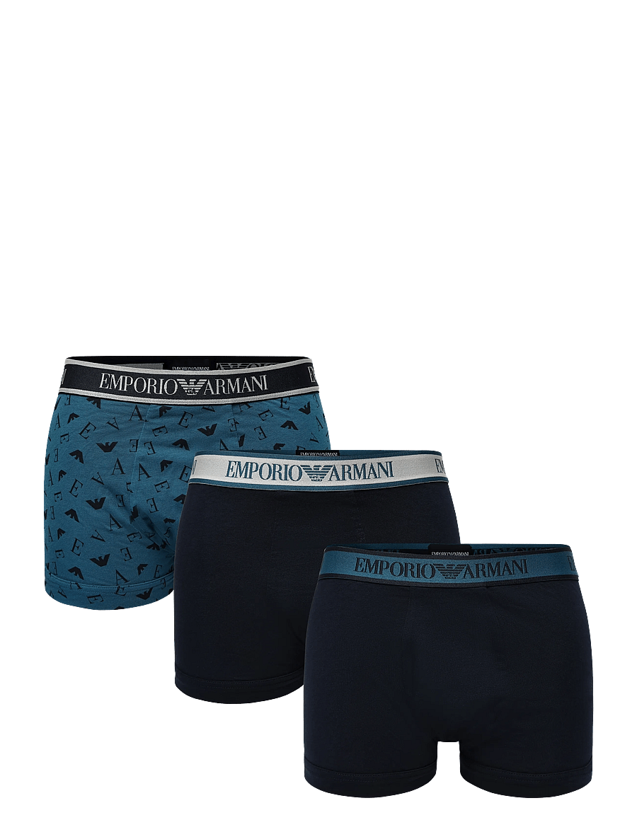 Emporio Armani - 3 PACK BOTTOM - boxershorts - blu/octane-blu p/blu - 0