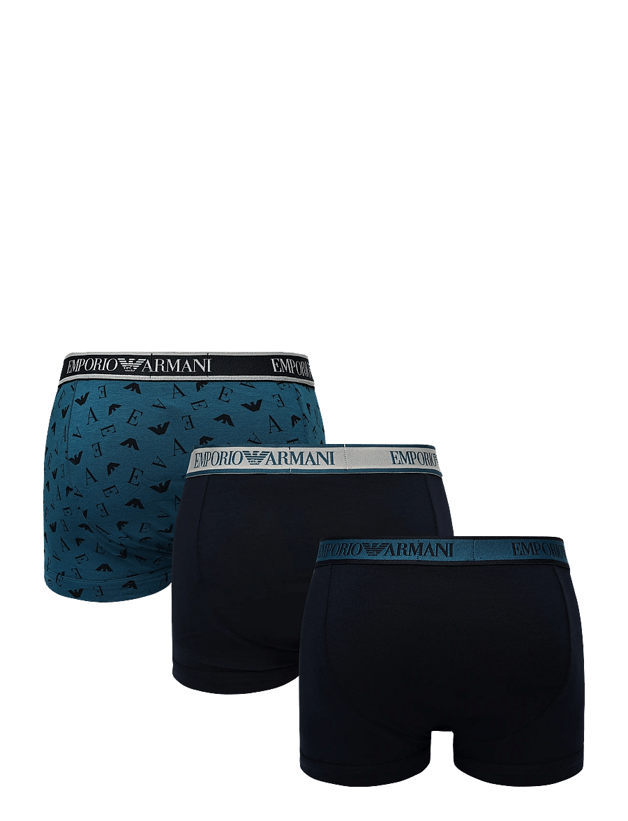 Emporio Armani - 3 PACK BOTTOM - boxershorts - blu/octane-blu p/blu - 1
