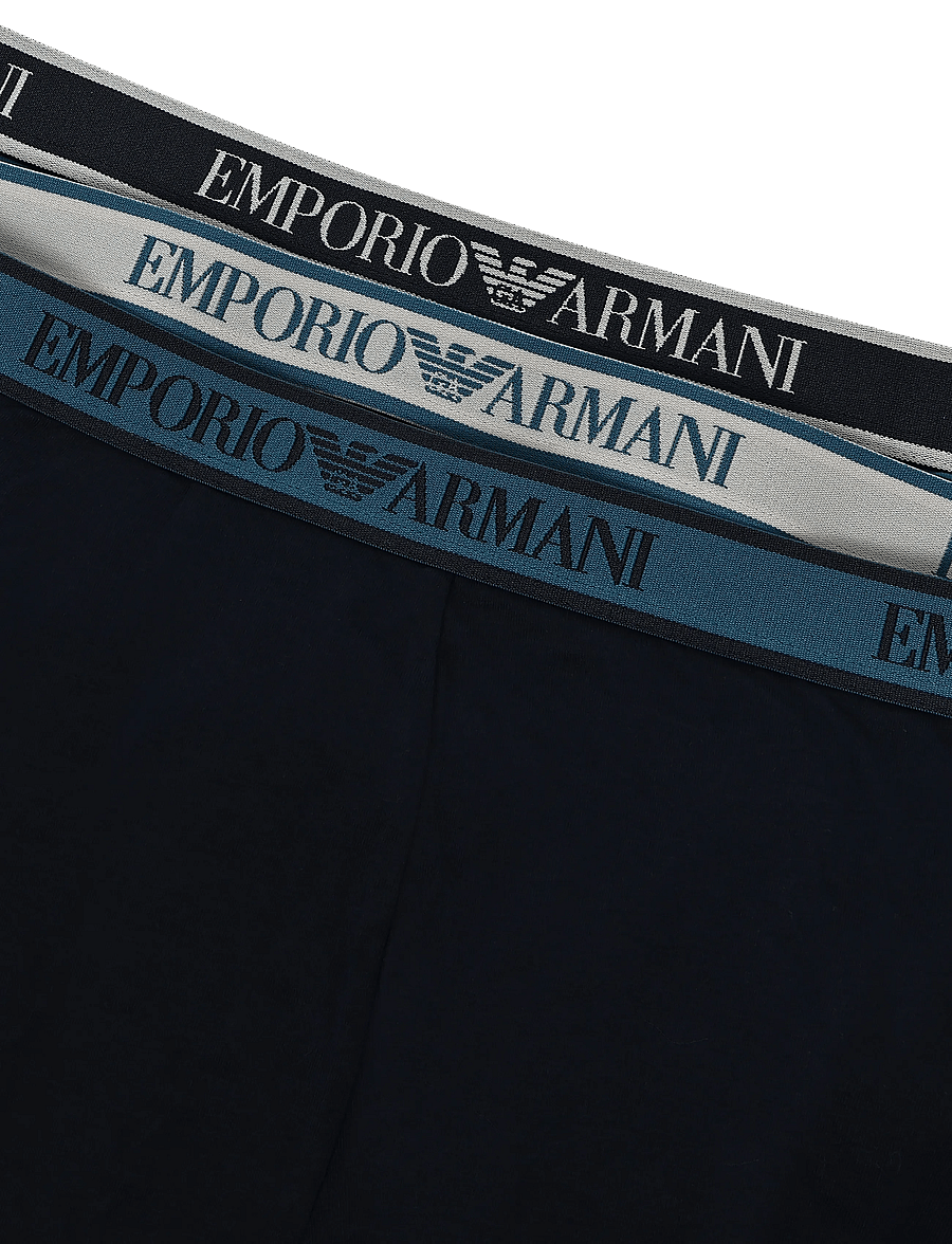 Emporio Armani - 3 PACK BOTTOM - boxershorts - blu/octane-blu p/blu - 2