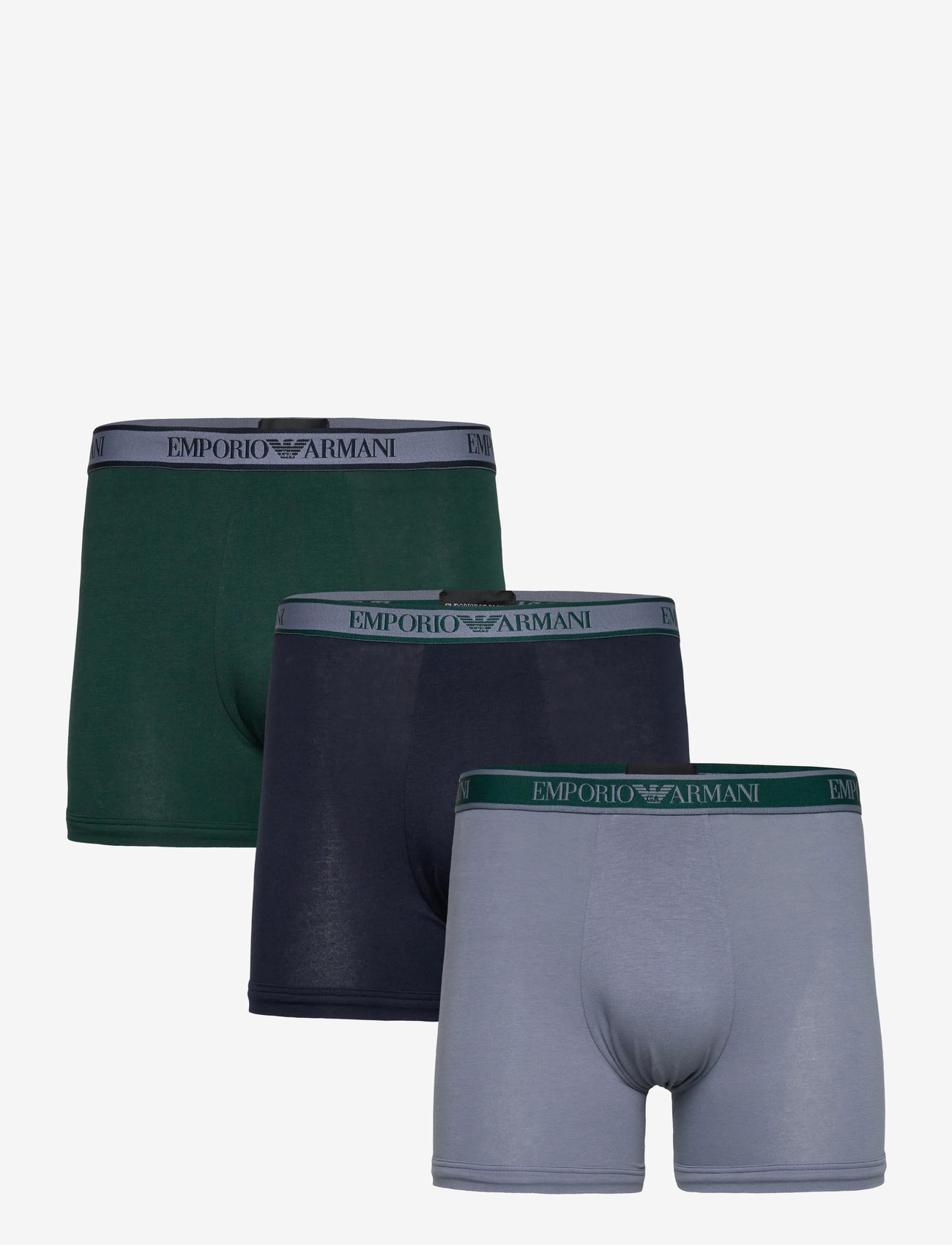 Emporio Armani - 3 PACK BOTTOM - alushousut monipakkauksessa - ar.blu/stone/pine - 0