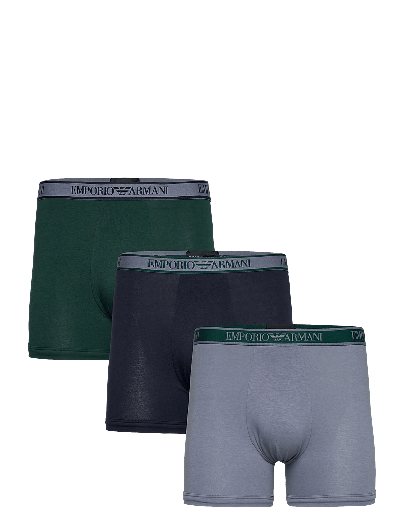 Emporio Armani - 3 PACK BOTTOM - alushousut monipakkauksessa - ar.blu/stone/pine - 0