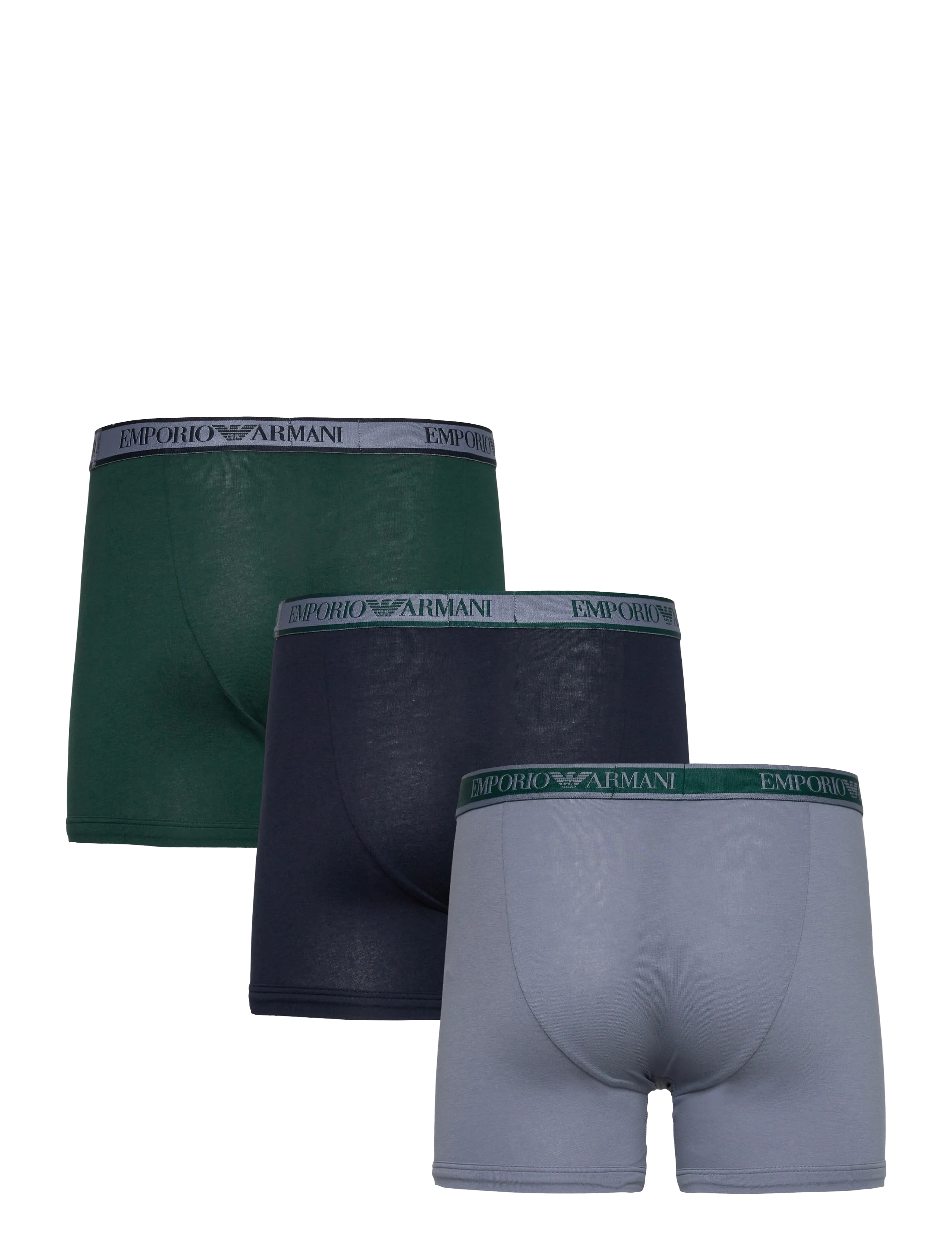 Emporio Armani - 3 PACK BOTTOM - bokserid - ar.blu/stone/pine - 1